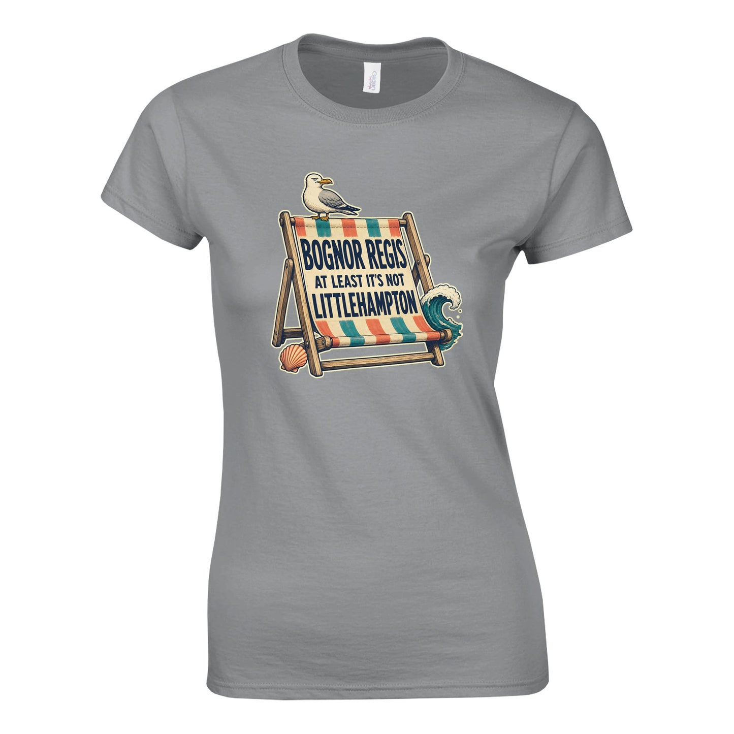 Bognor Regis — At Least It's Not Littlehampton Women's T-shirt — product view 2