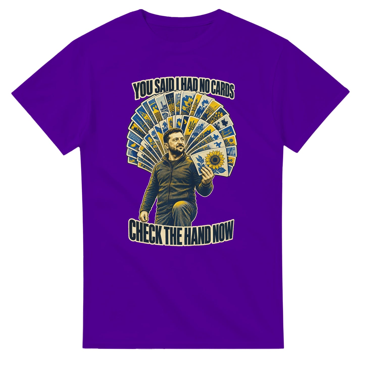 You Said I Had No Cards – Zelenskyy Satire T-shirt — product view 16