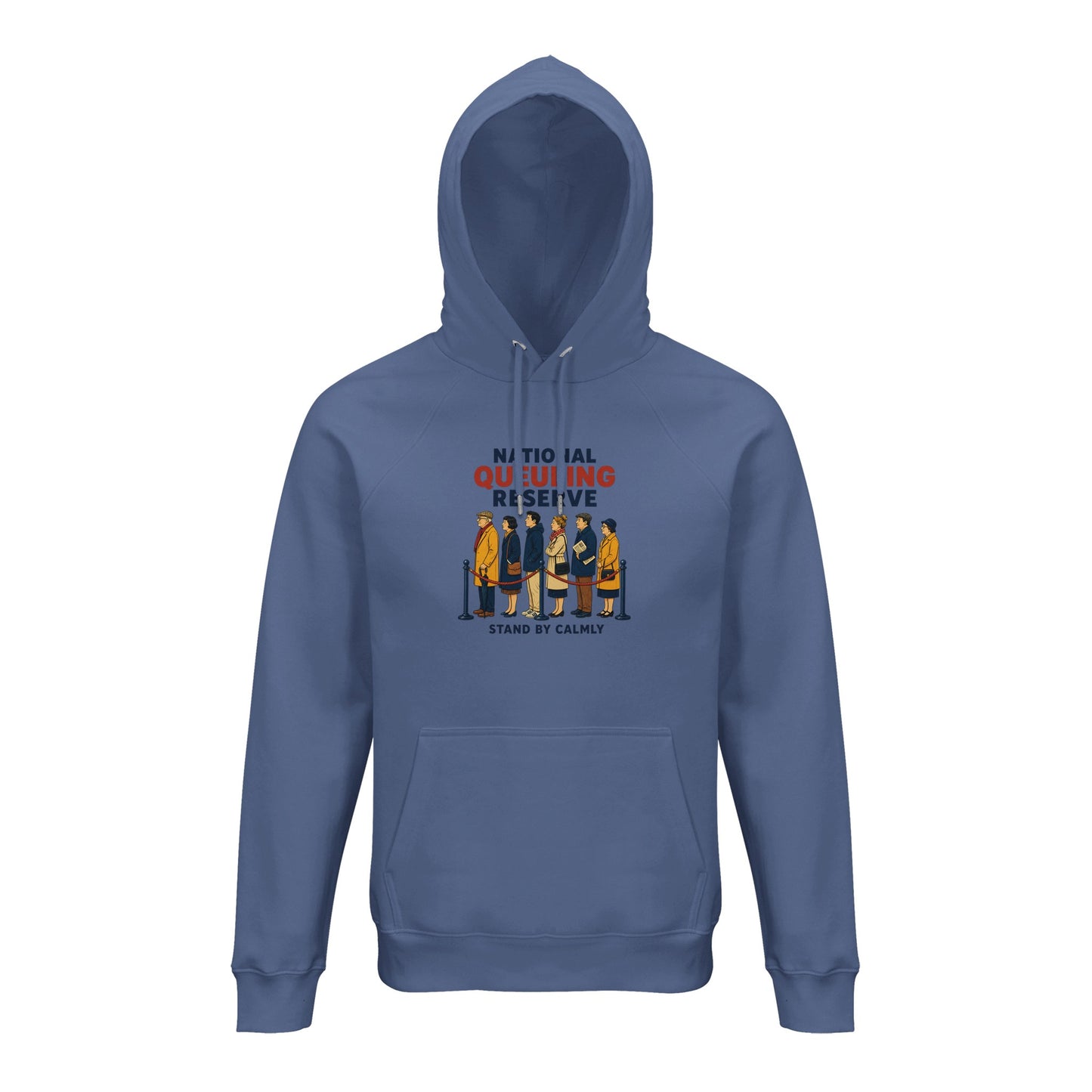 National Queueing Reserve – British Queue Graphic Hoodie — product view 9