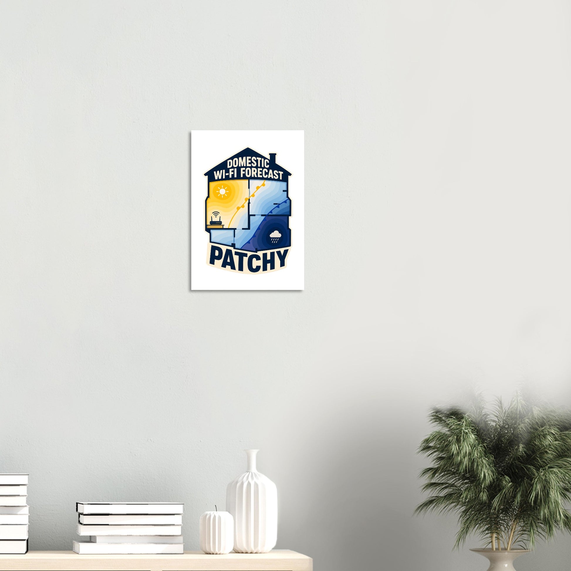 Domestic Wi-Fi Forecast Patchy Poster — product view 8