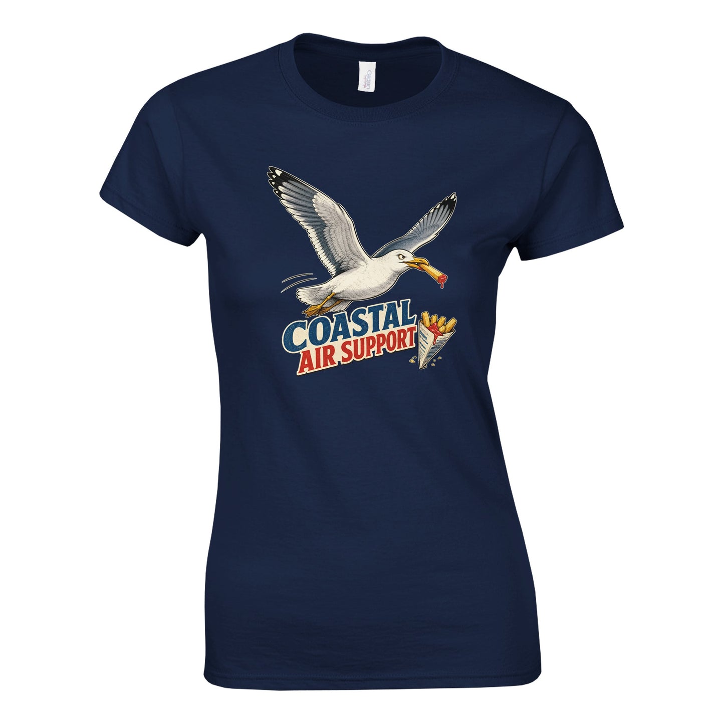 Coastal Air Support Seagull Graphic Women's T-shirt — product view 8