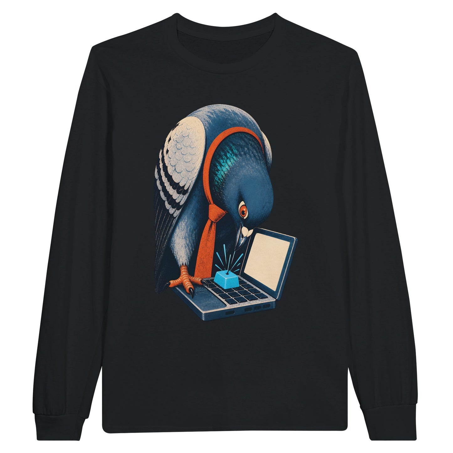 Pigeon Hits Send Long-Sleeve T-shirt — product view 7