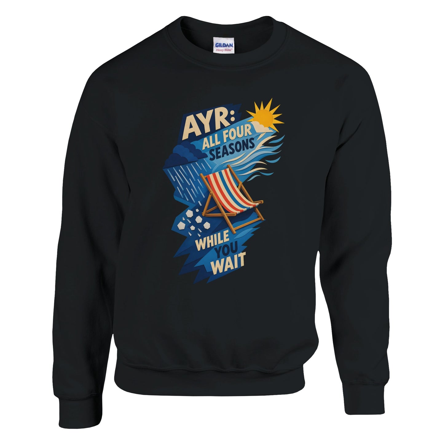 Ayr: All Four Seasons While You Wait Sweatshirt — product view 8