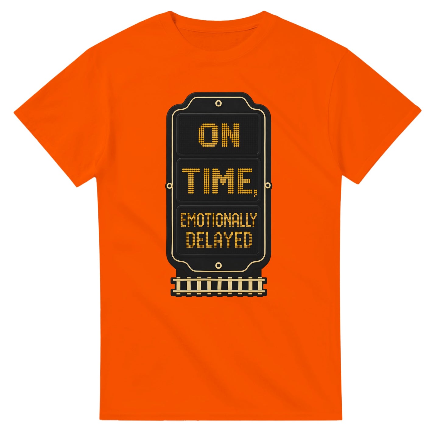 On Time, Emotionally Delayed Rail Graphic T-shirt — product view 7