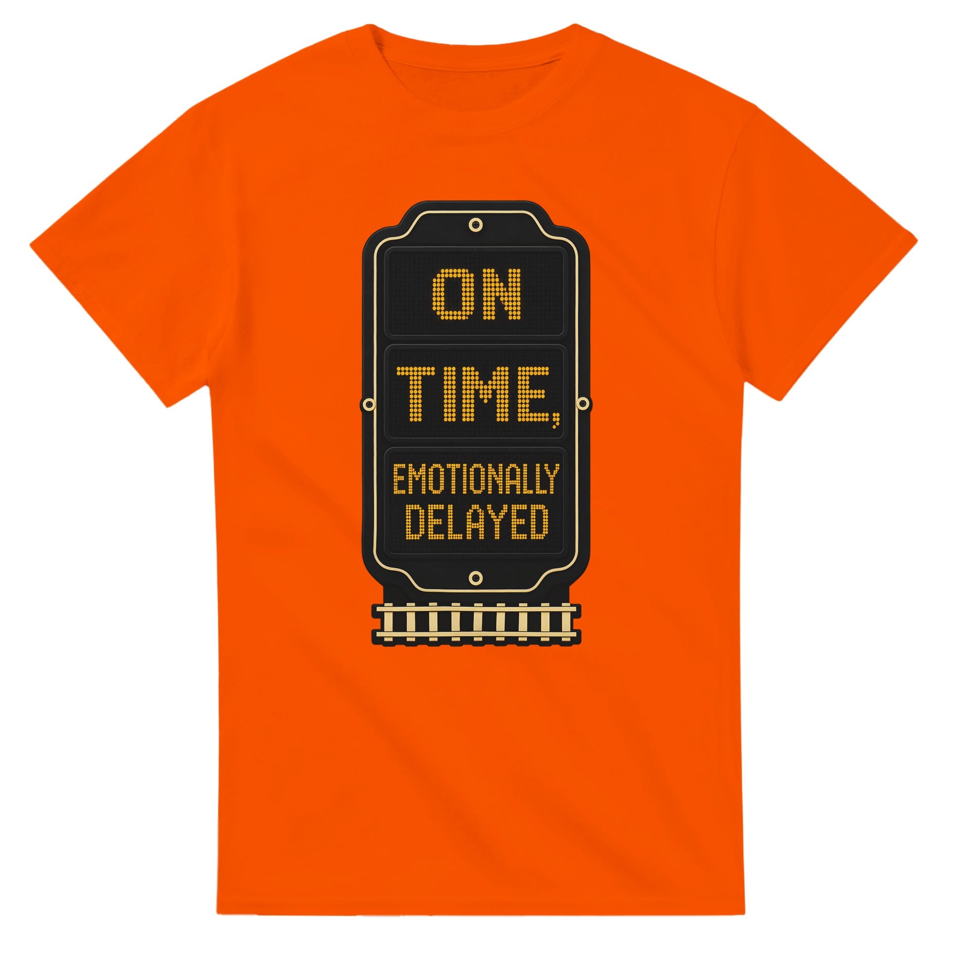 On Time, Emotionally Delayed Rail Graphic T-shirt — product view 7