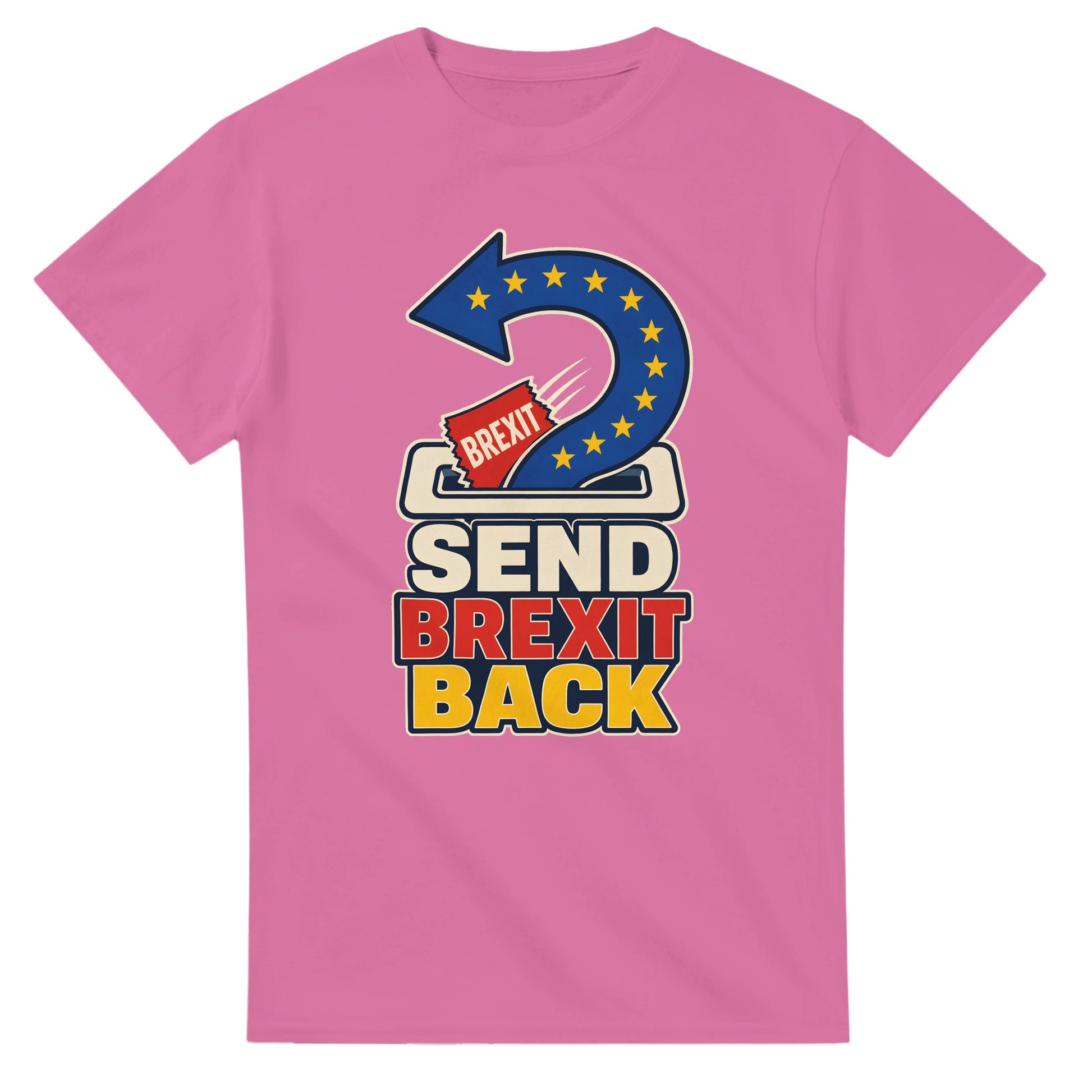 Send Brexit Back Pro-EU Graphic T-shirt — product view 4