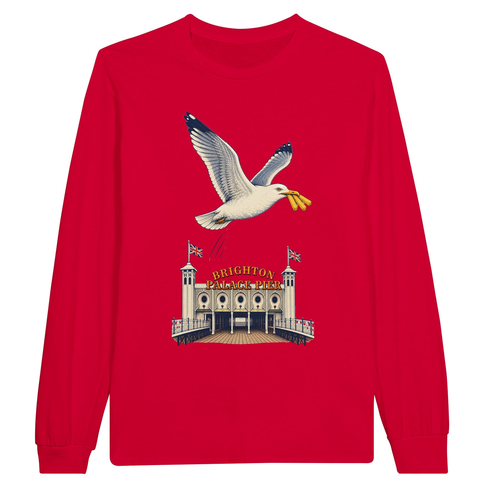 Brighton Palace Pier Chip Heist Long-Sleeve T-shirt — product view 9