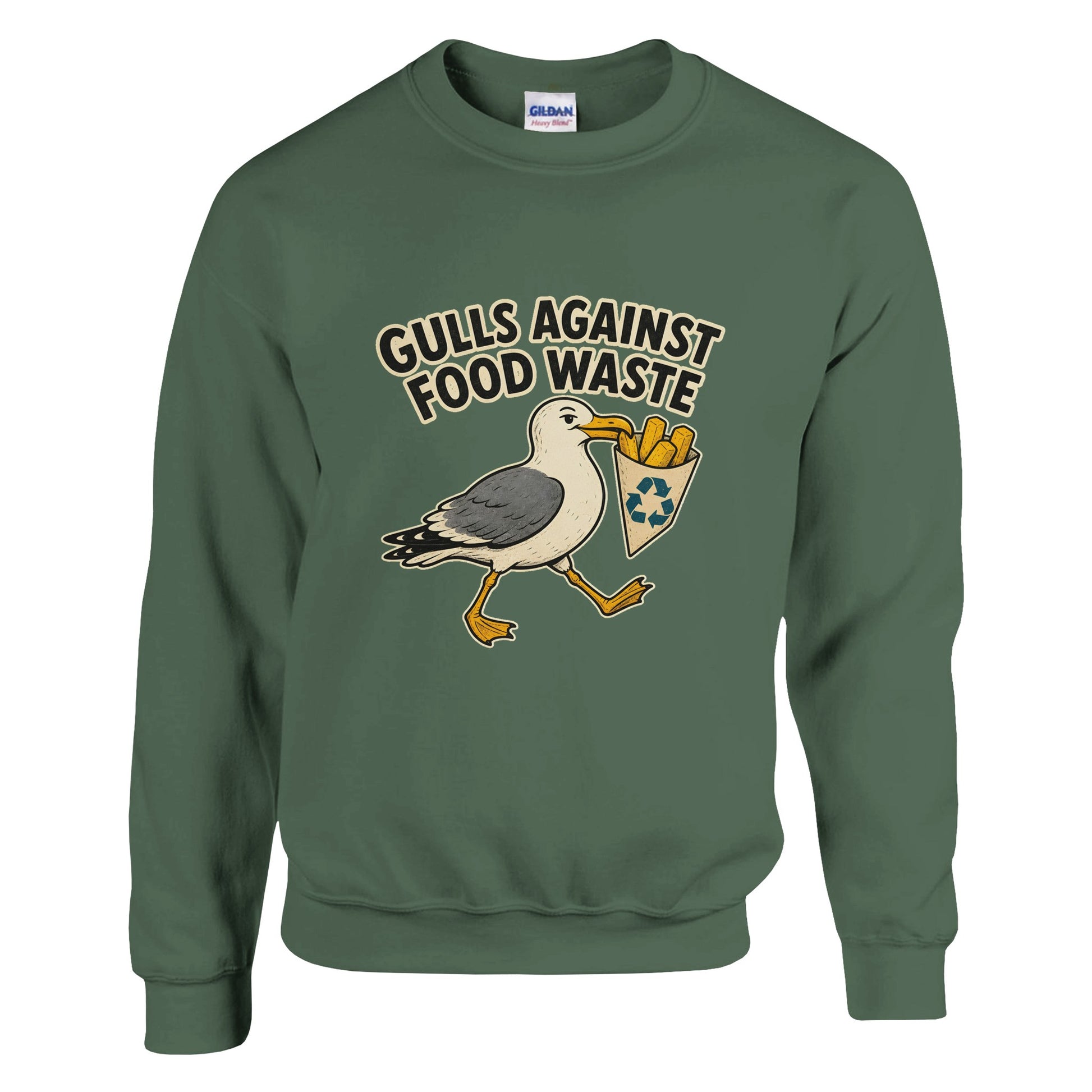 Gulls Against Food Waste Graphic Sweatshirt — product view 17