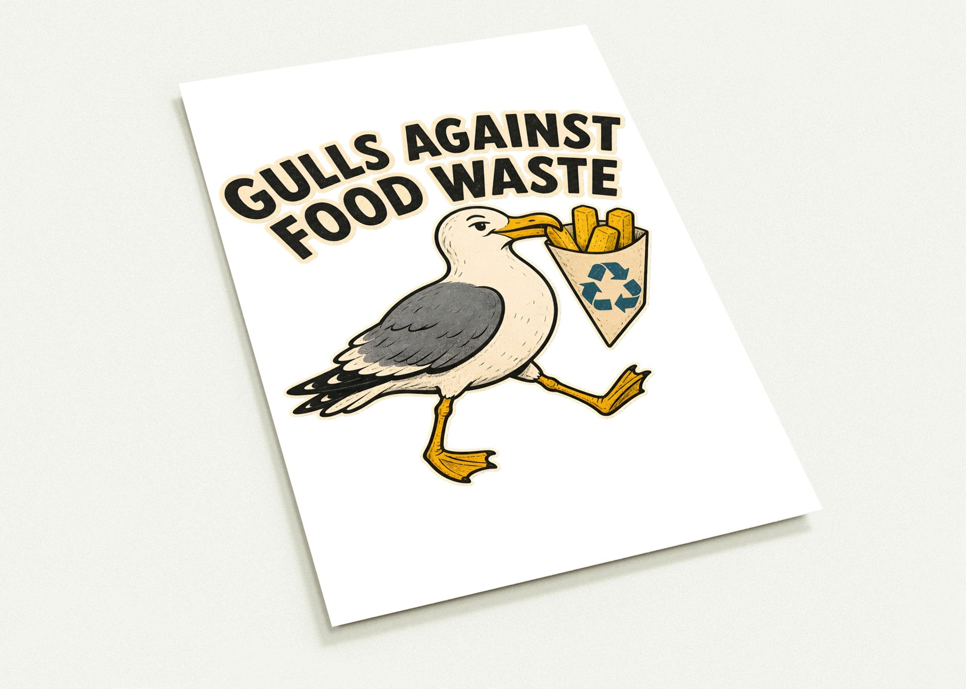 Gulls Against Food Waste Graphic Postcard Pack — product view 2