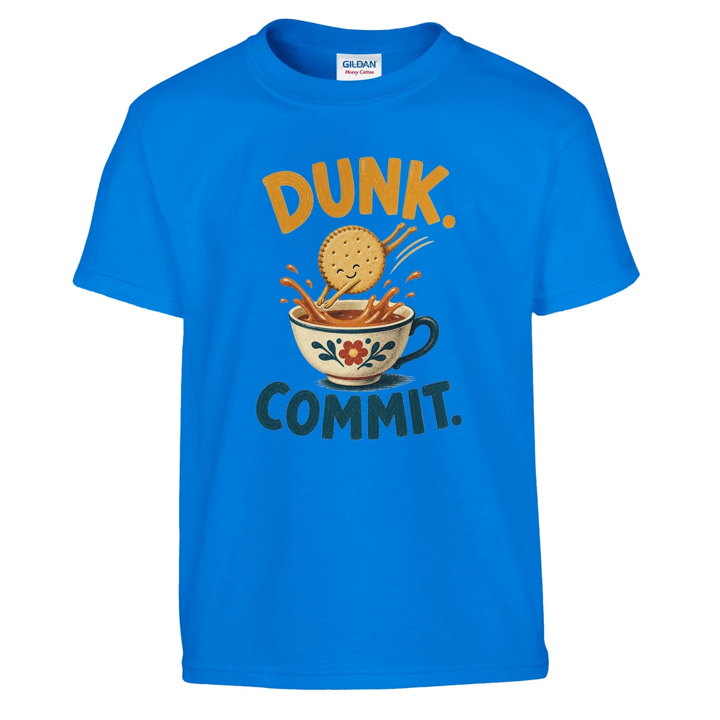 Dunk. Commit. Tea Biscuit Graphic Kids' T-shirt — product view 14