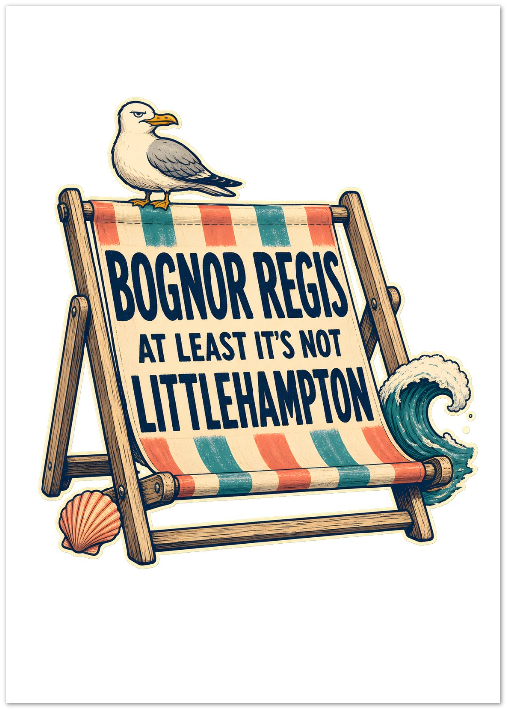 Bognor Regis — At Least It's Not Littlehampton Greeting Card Pack — product view 1