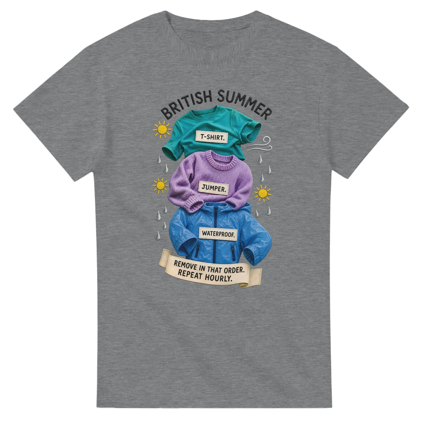 British Summer: Repeat Layers Hourly T-shirt — product view 12