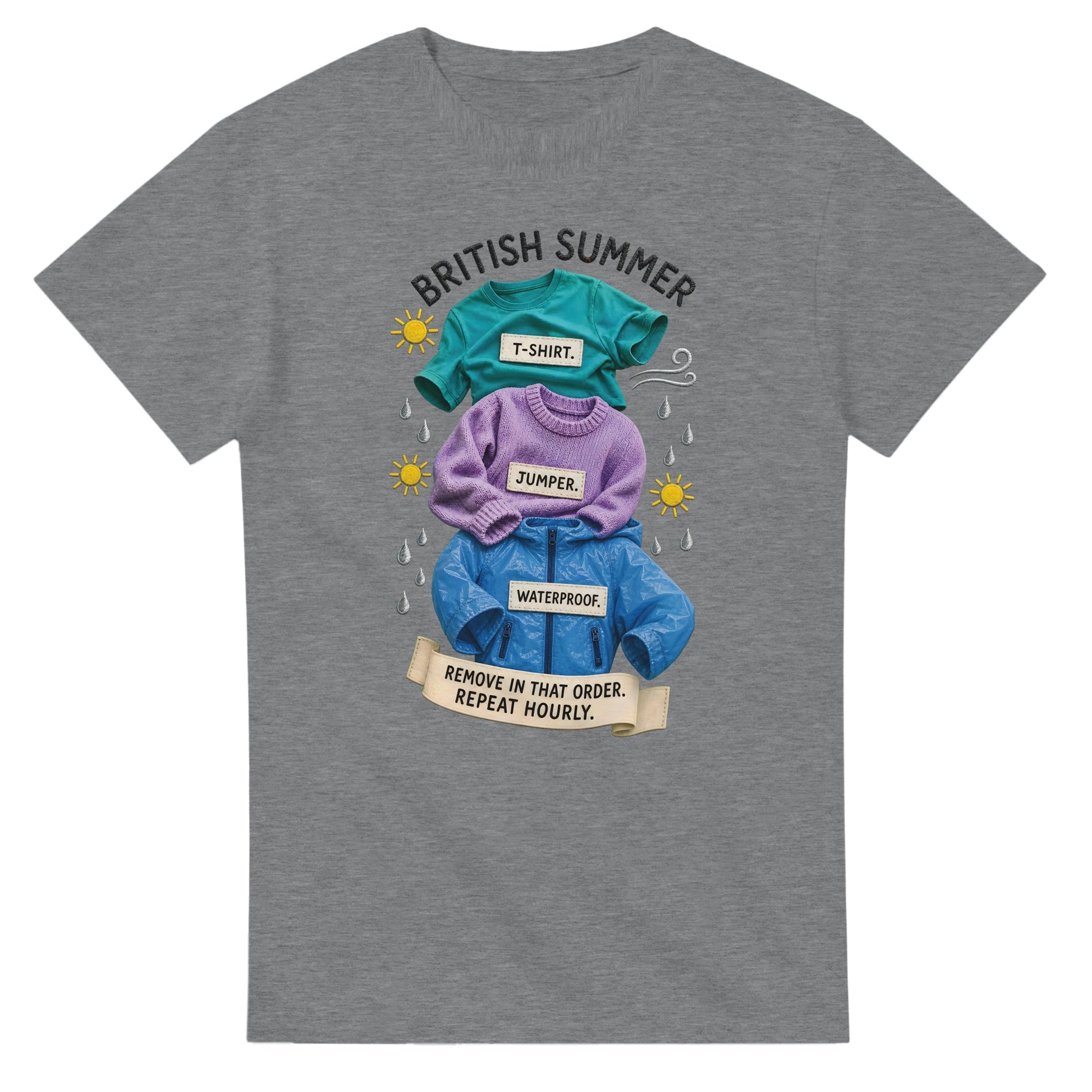 British Summer: Repeat Layers Hourly T-shirt — product view 12