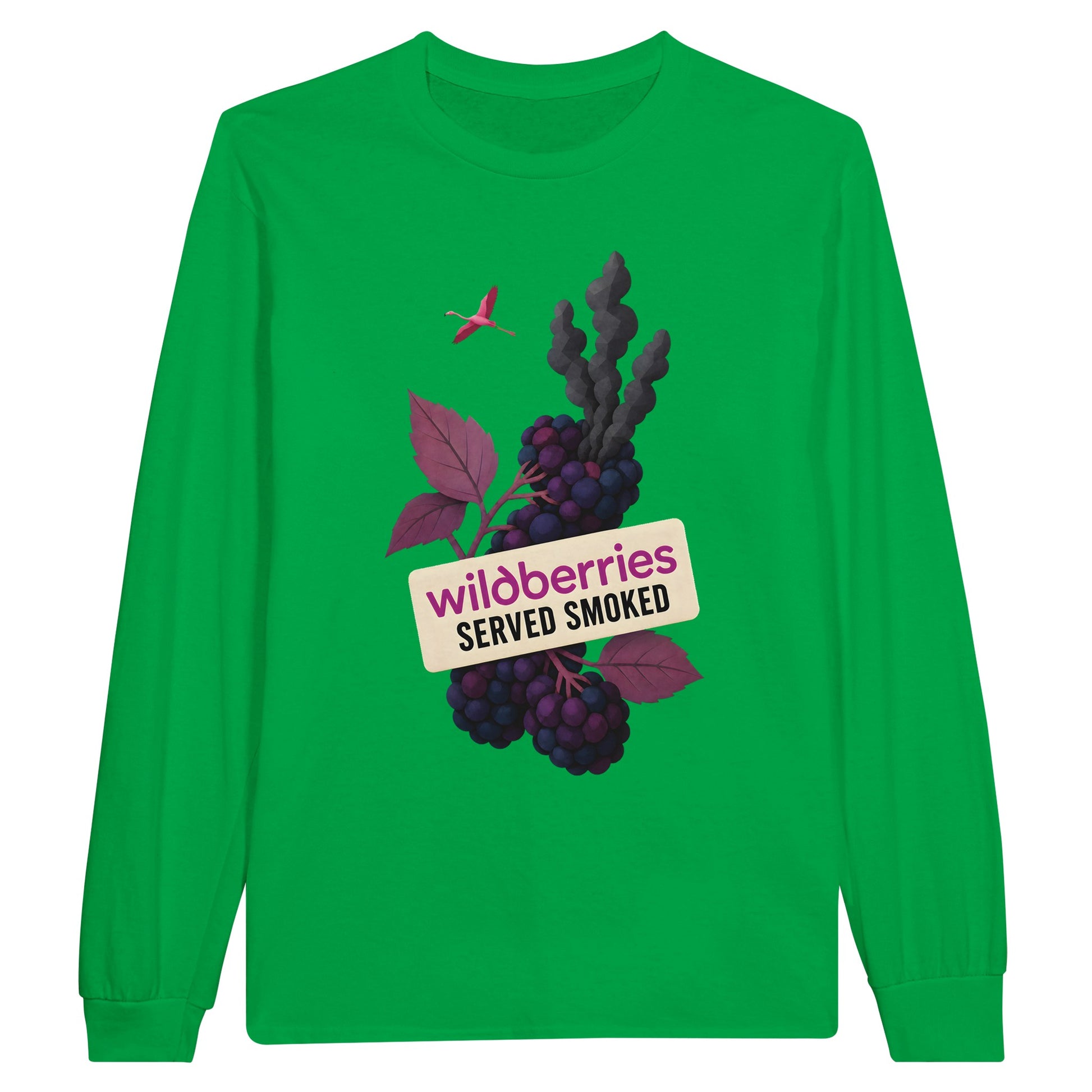 Wildberries, Served Smoked Long-Sleeve T-shirt — product view 12