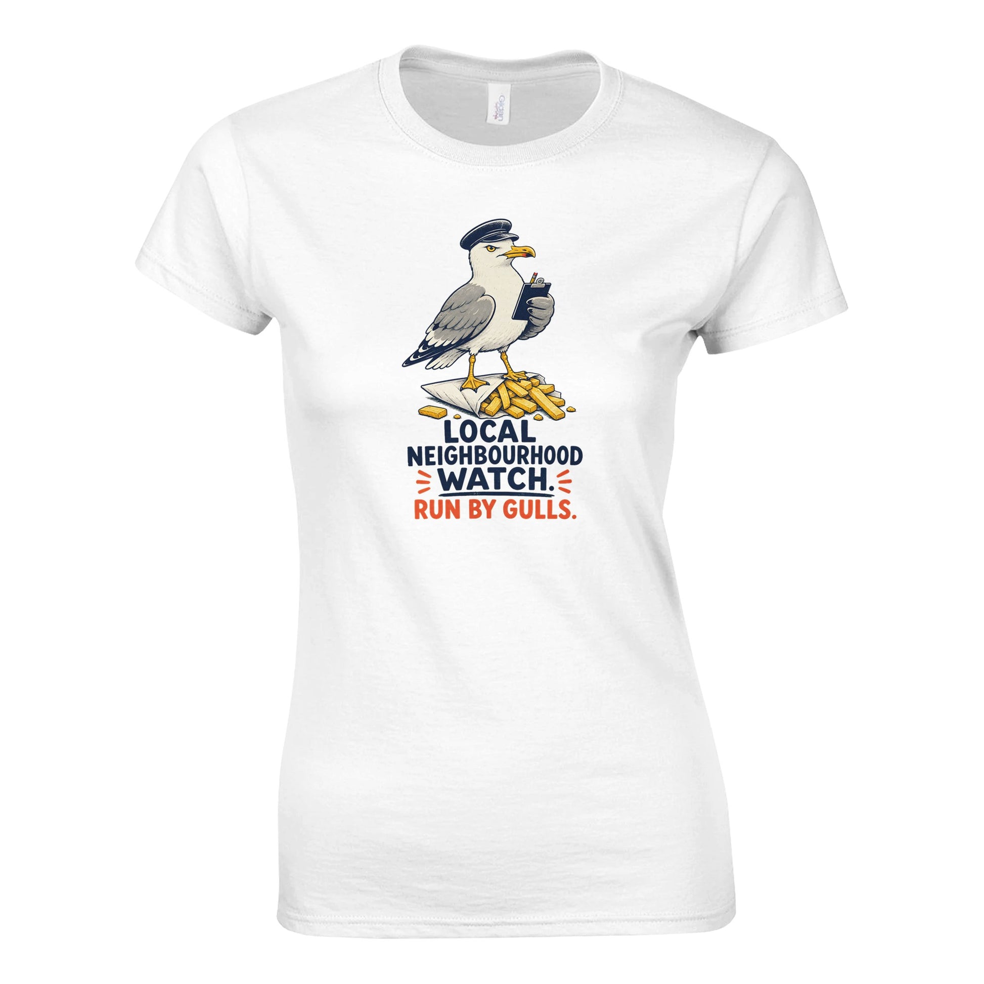Local Neighbourhood Watch: Run by Gulls Women's T-shirt — product view 1
