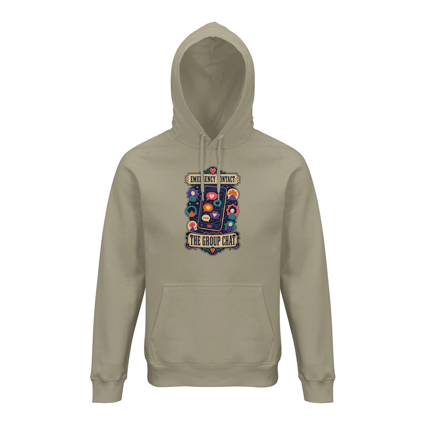 Emergency Contact — The Group Chat Hoodie — product view 3