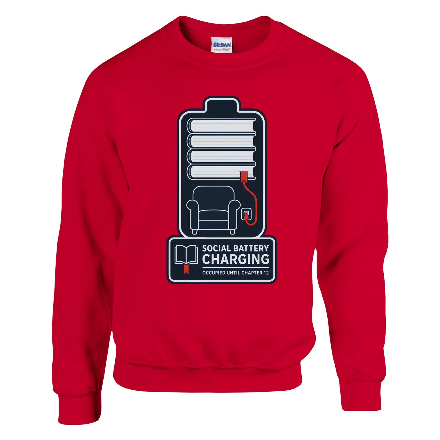 Social Battery Charging Sweatshirt — product view 3