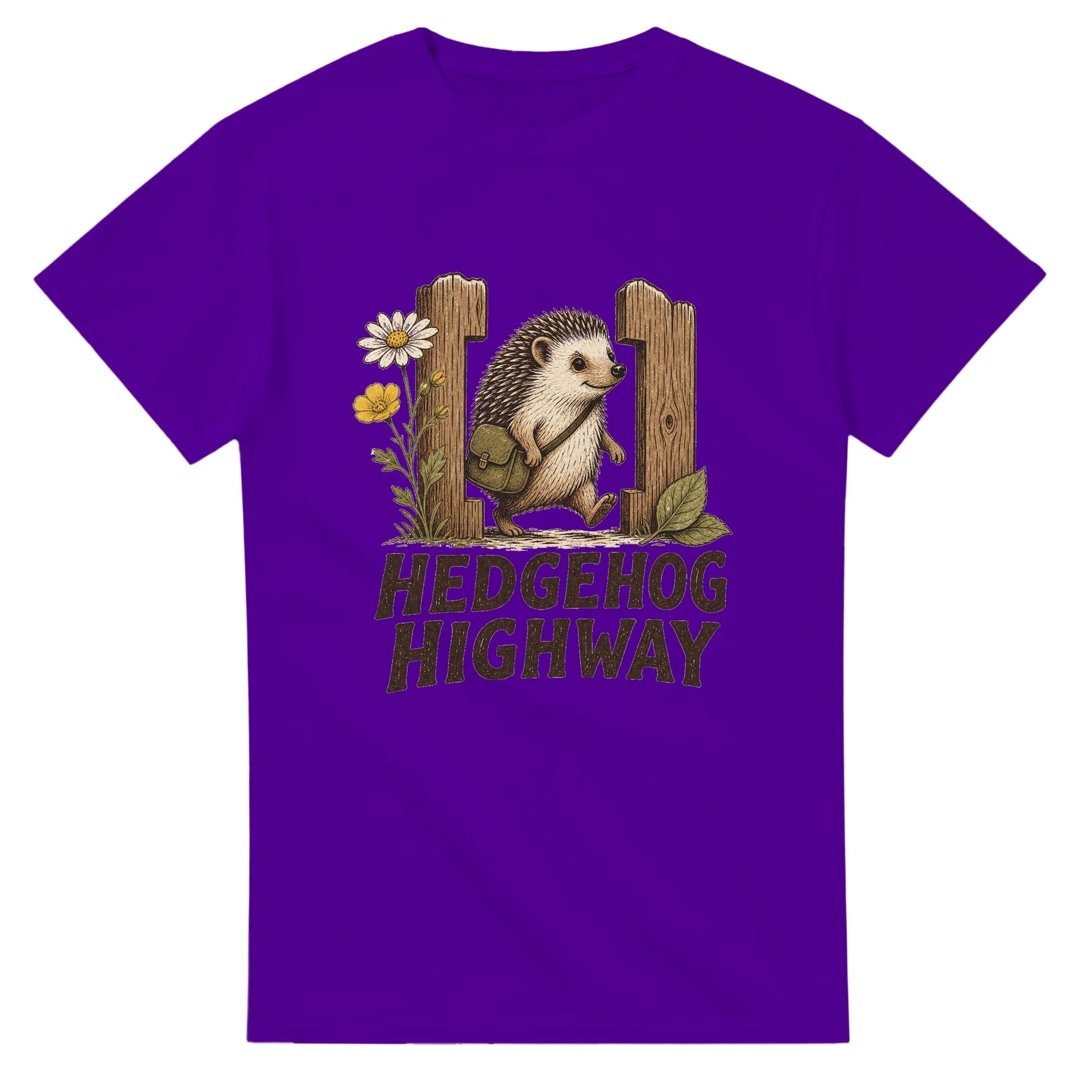 Hedgehog Highway Garden Graphic T-shirt — product view 16