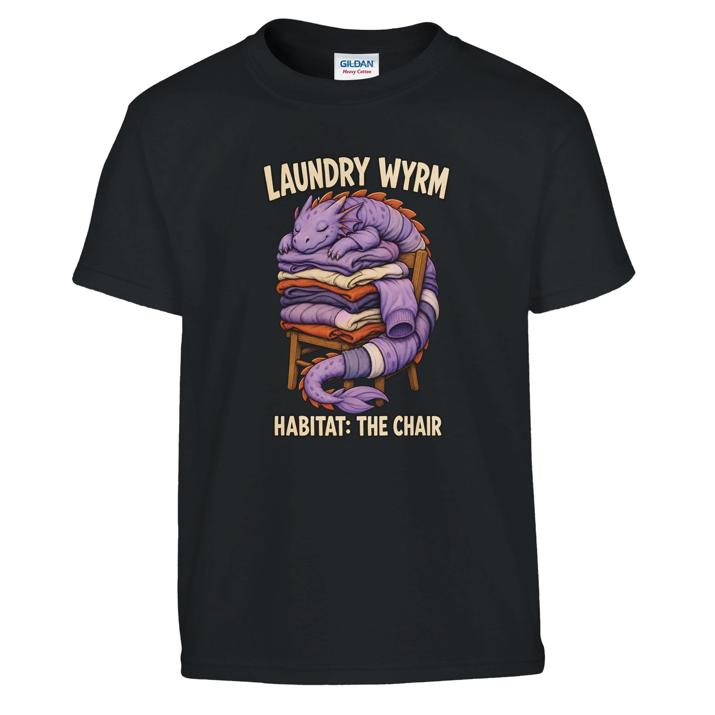 Laundry Wyrm – Habitat: The Chair Kids' T-shirt — product view 2