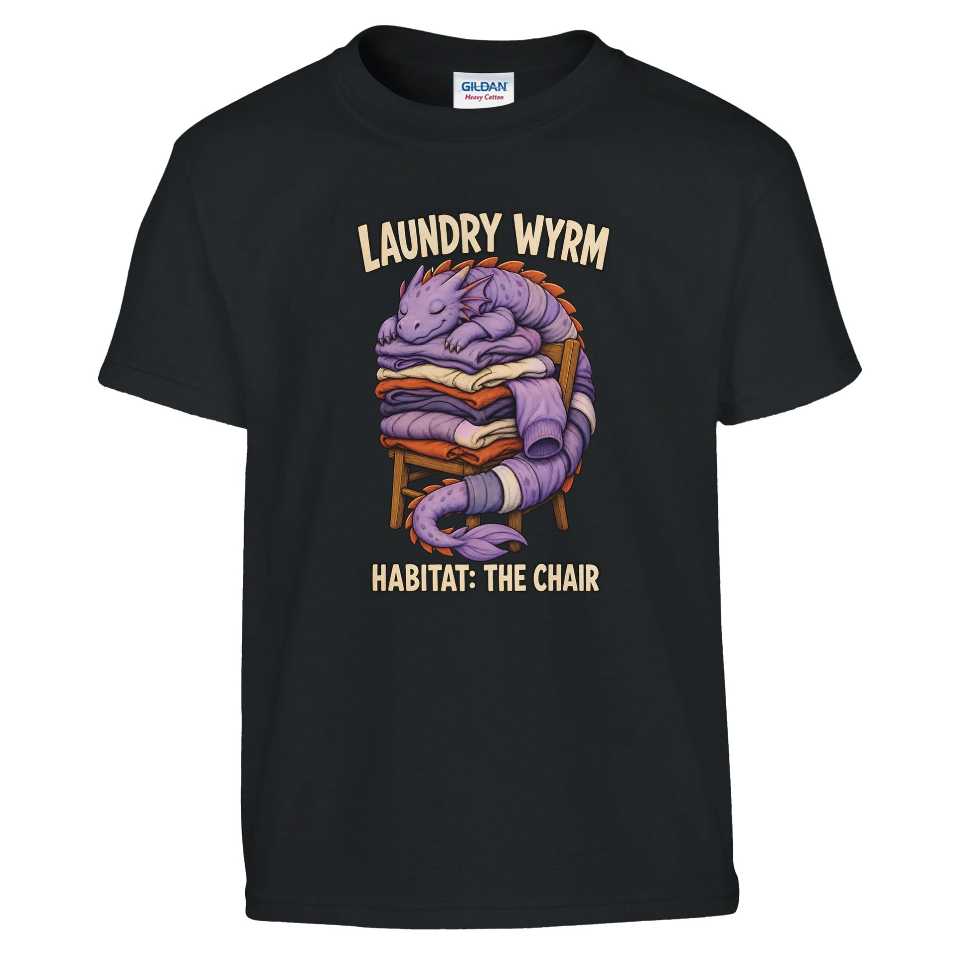 Laundry Wyrm – Habitat: The Chair Kids' T-shirt — product view 2