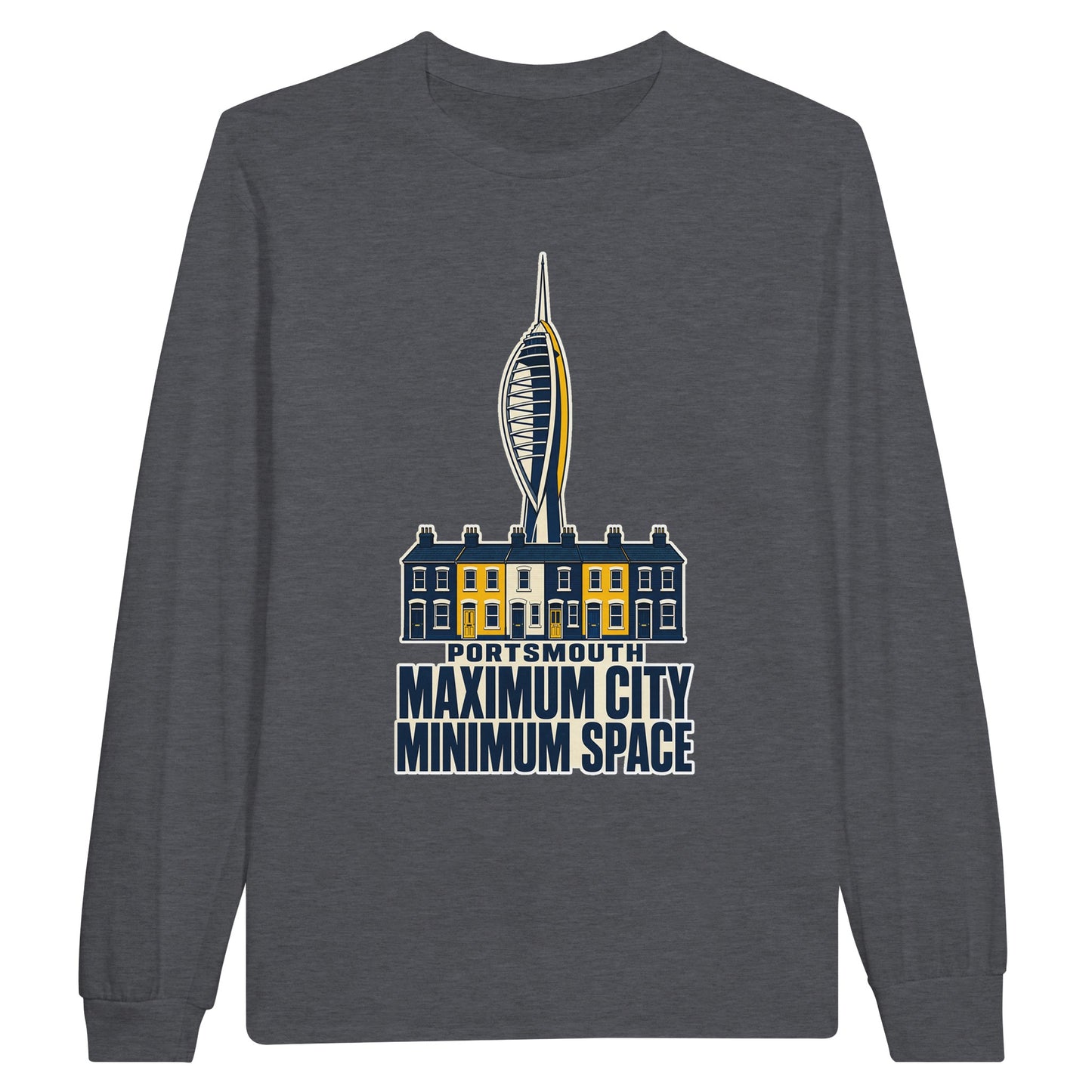 Portsmouth Maximum City Minimum Space Long-Sleeve T-shirt — product view 2