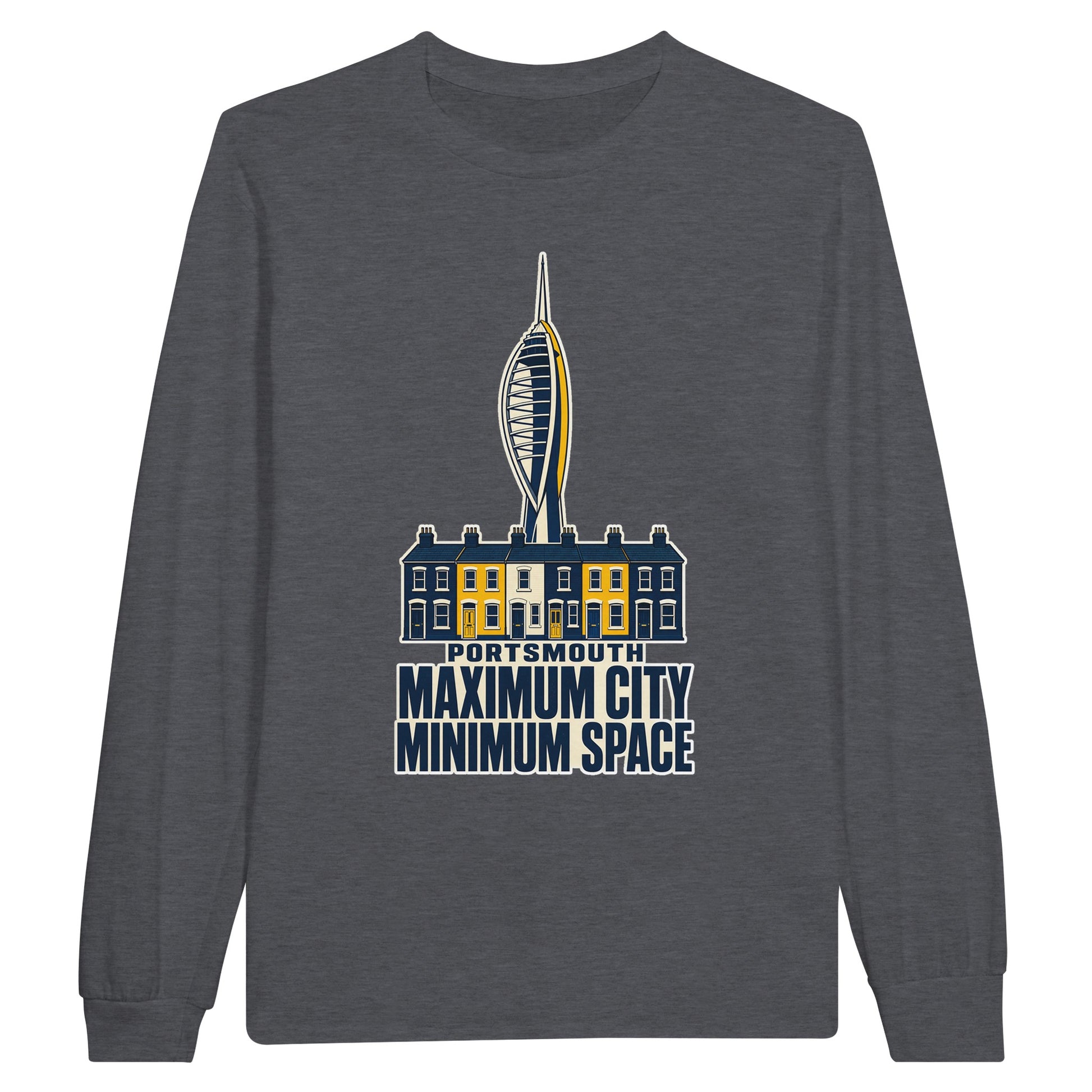 Portsmouth Maximum City Minimum Space Long-Sleeve T-shirt — product view 2