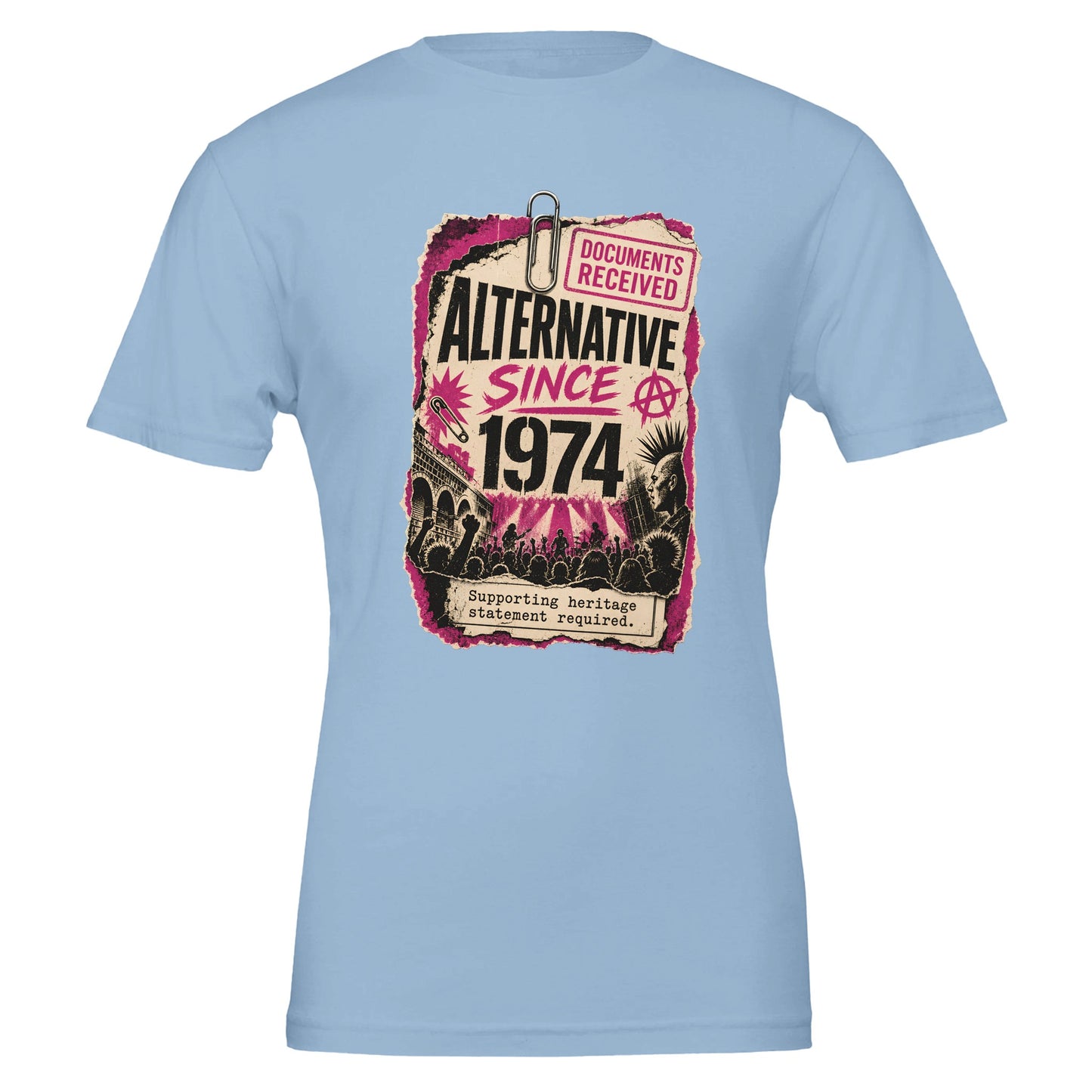Camden Alternative Since 1974 T-shirt — Illustrated — product view 2