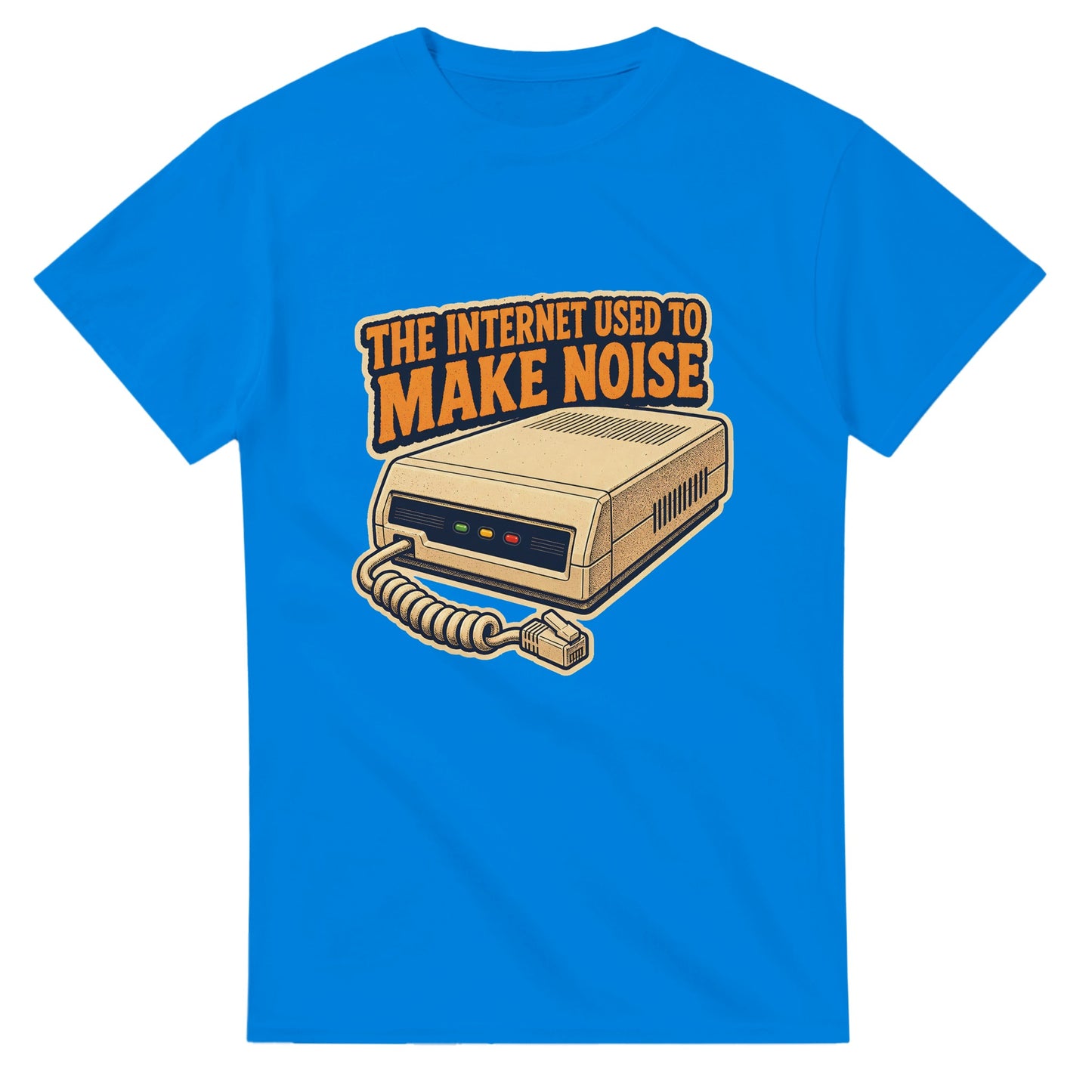 The Internet Used to Make Noise Retro Tech Graphic T-shirt — product view 2