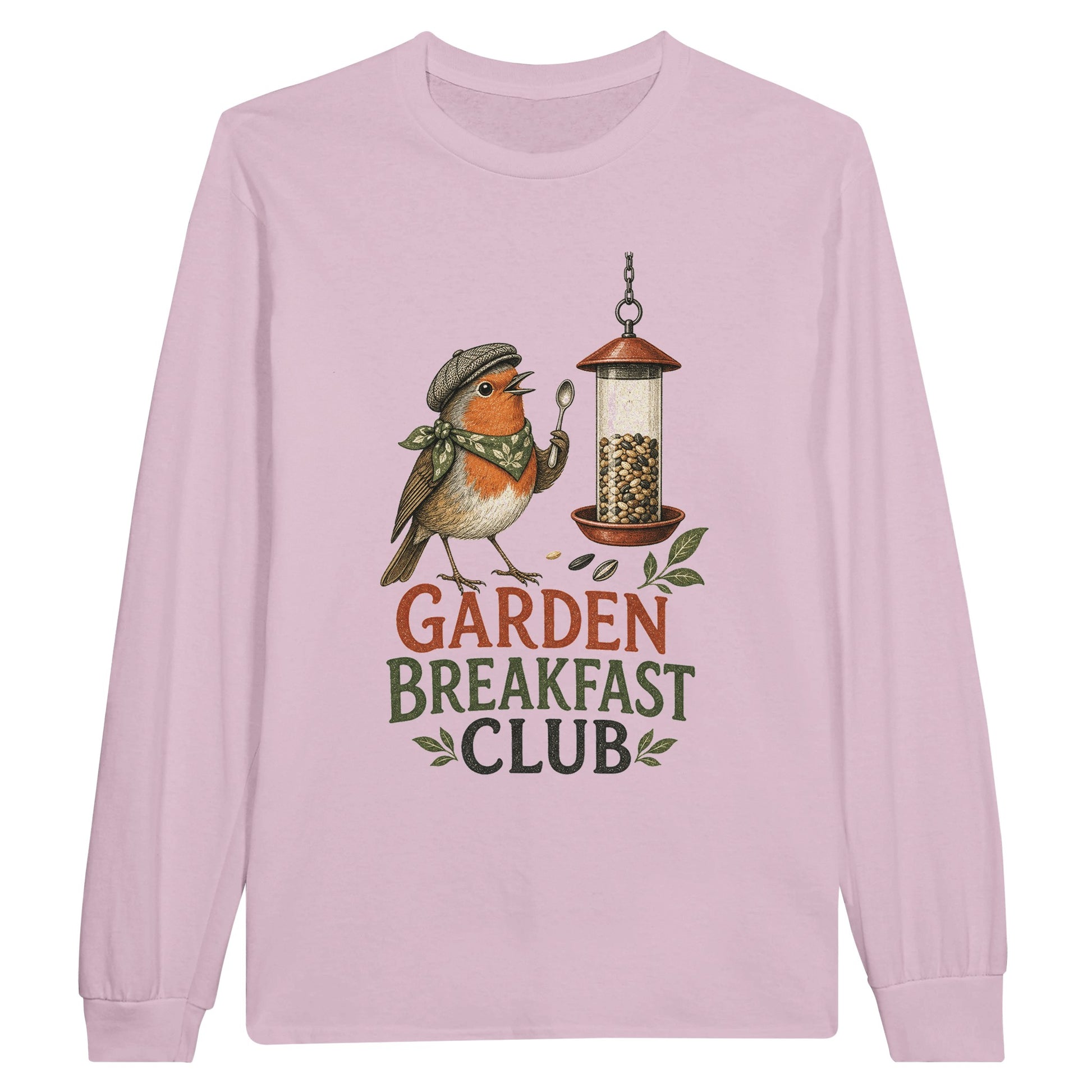 Garden Breakfast Club Robin Graphic Long-Sleeve T-shirt — product view 5