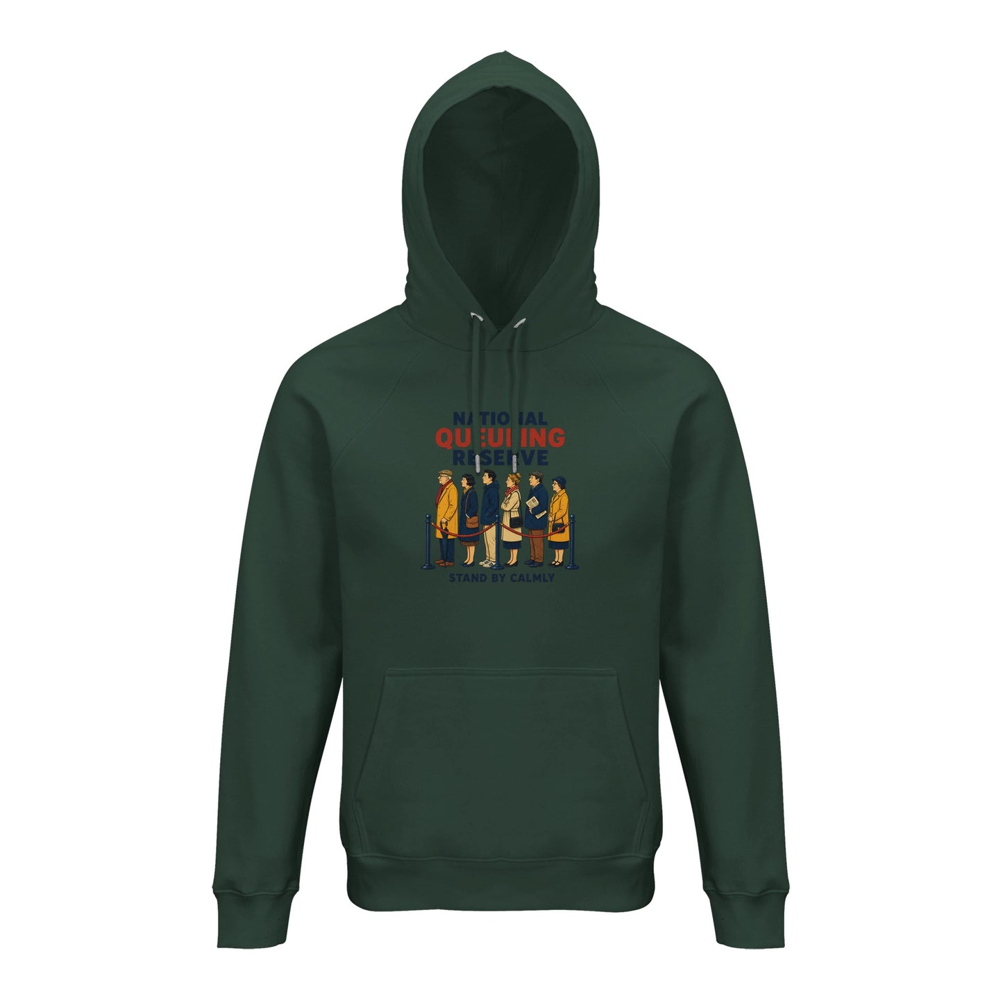 National Queueing Reserve – British Queue Graphic Hoodie — product view 13