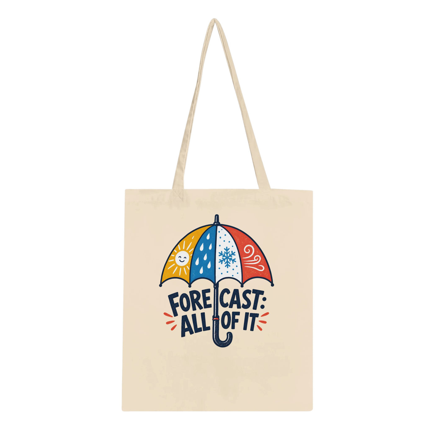 Forecast: All of It British Weather Graphic Tote Bag
