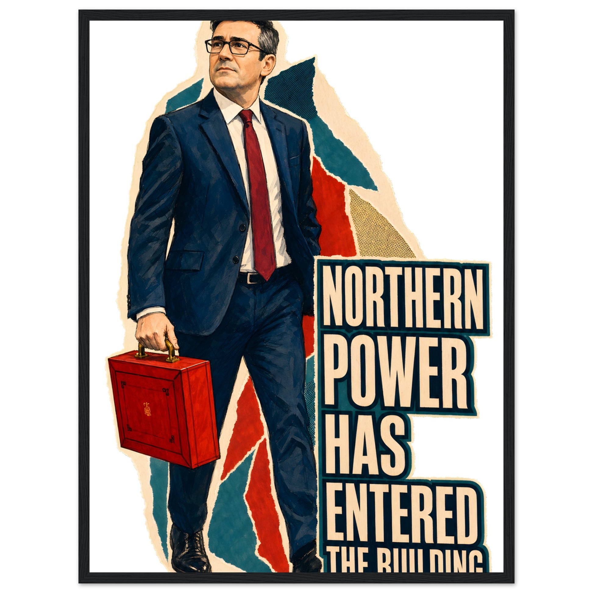 Northern Power Has Entered the Building Tote Bag Framed Wall Art — product view 4