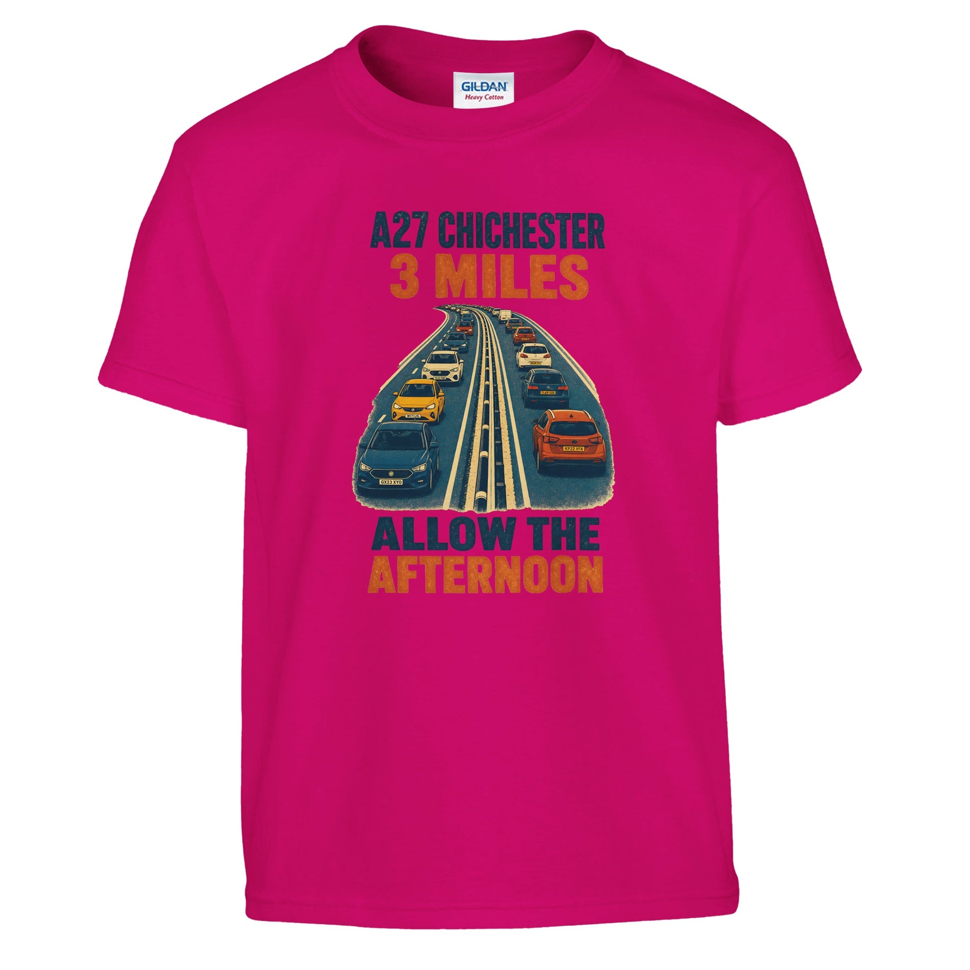 A27 Chichester – 3 Miles, Allow the Afternoon Kids' T-shirt — product view 11