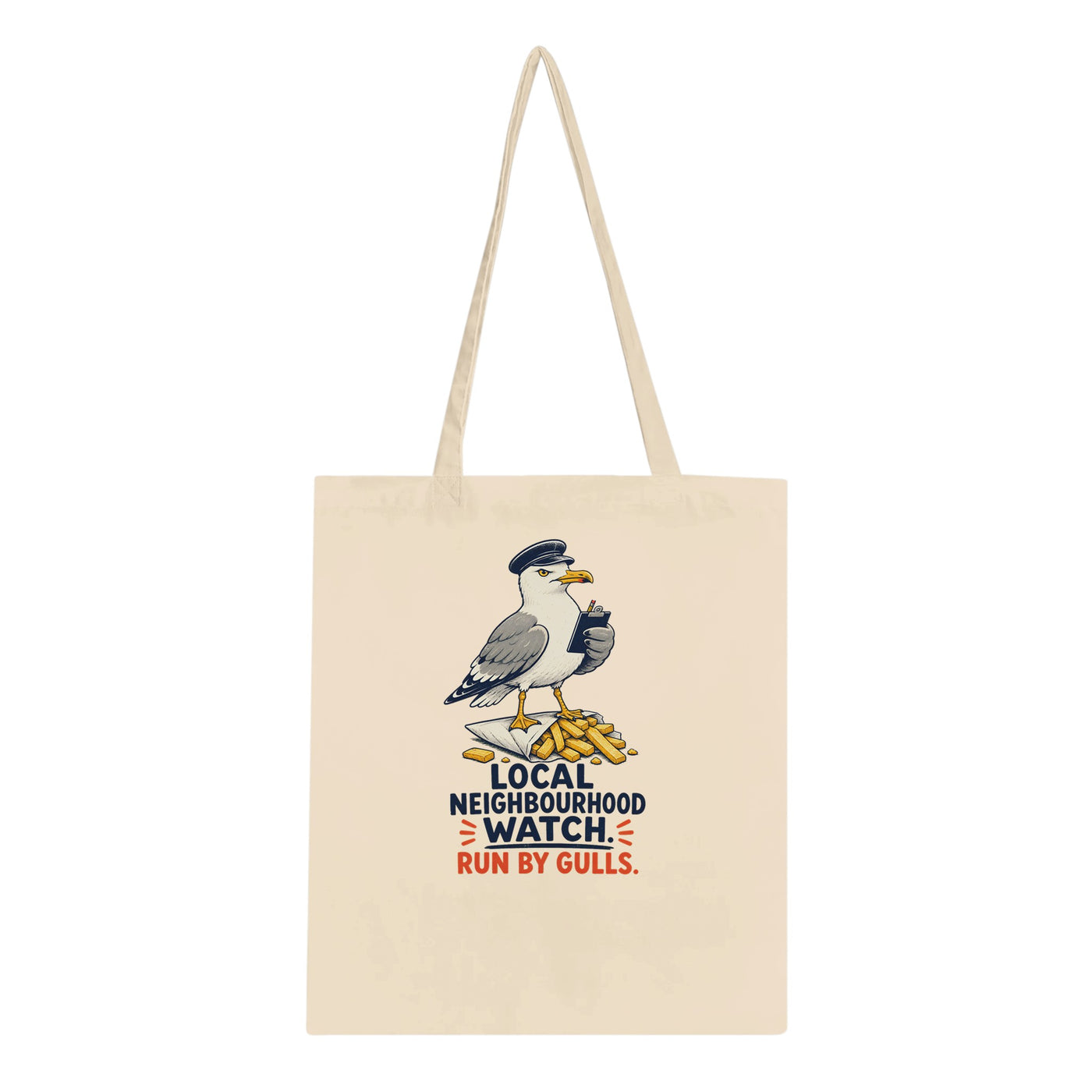 Local Neighbourhood Watch: Run by Gulls Tote Bag