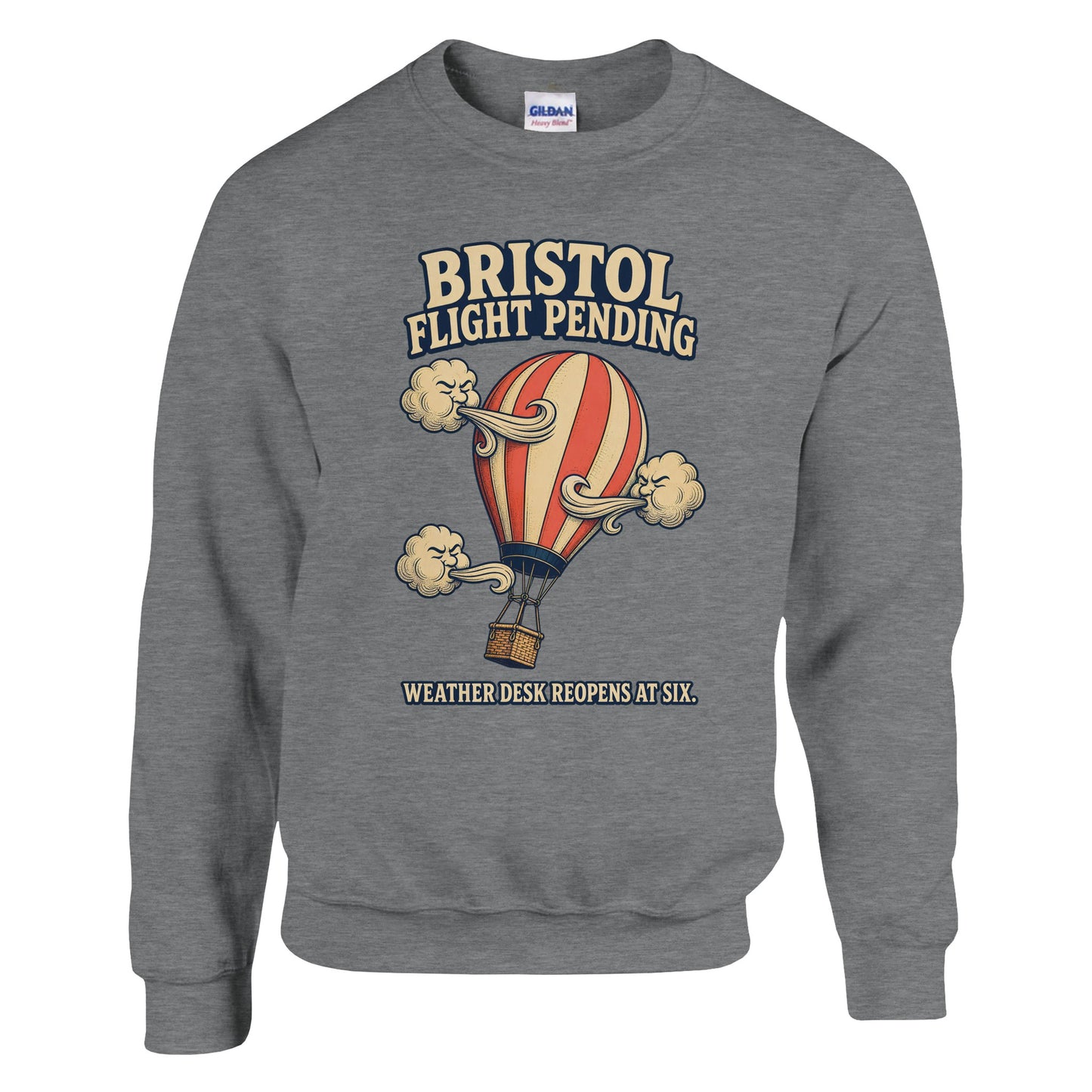 Bristol Flight Pending – Weather Desk Sweatshirt — product view 16