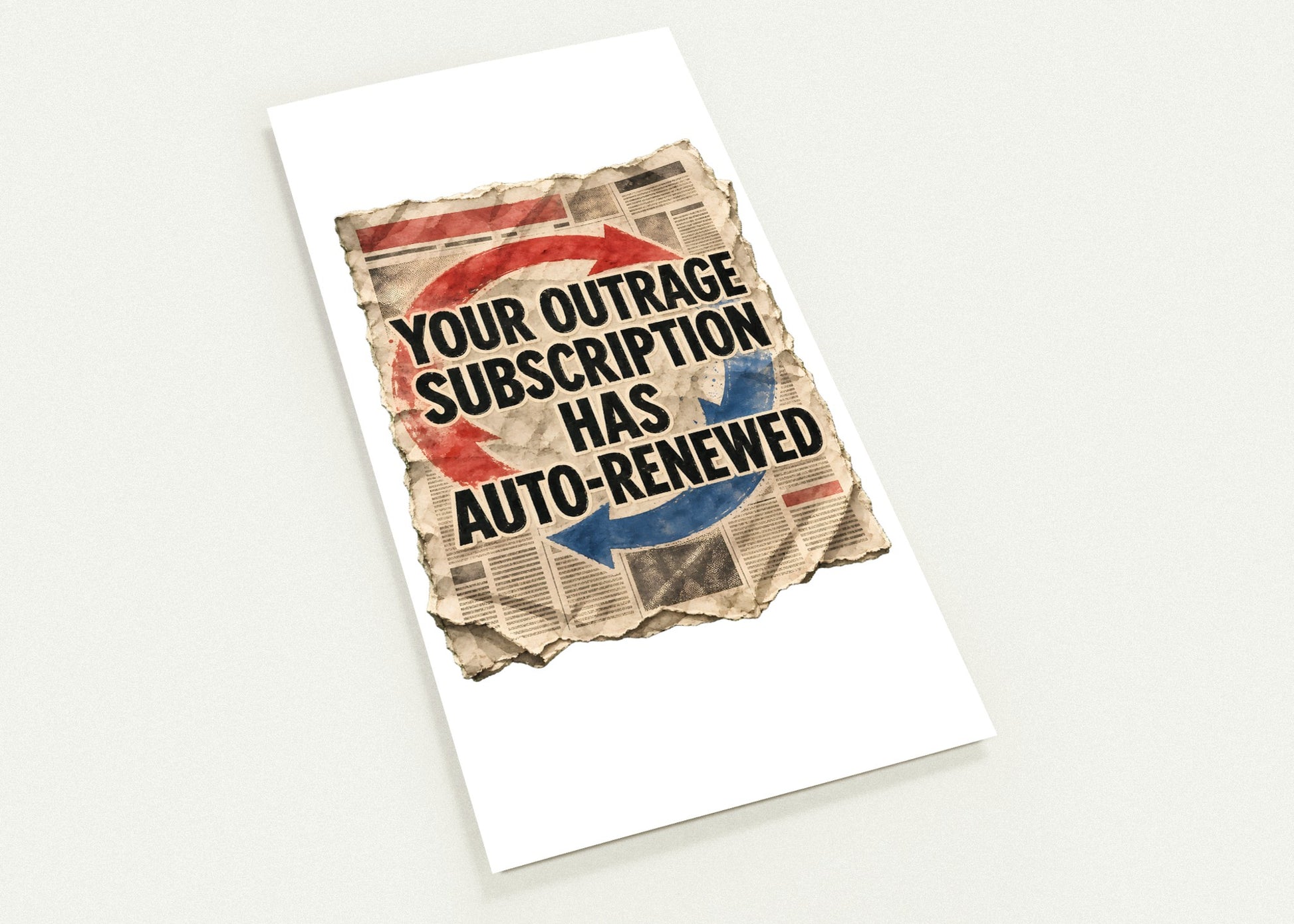 Your Outrage Subscription Has Auto-Renewed Postcard Pack — product view 1