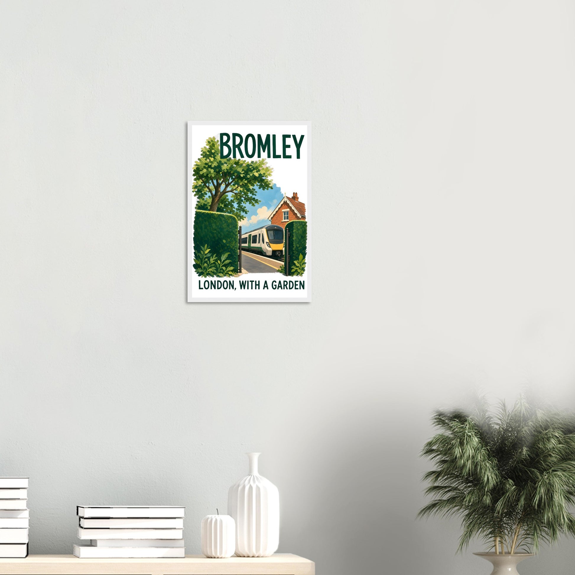 Bromley: London with a Garden Framed Wall Art — product view 11