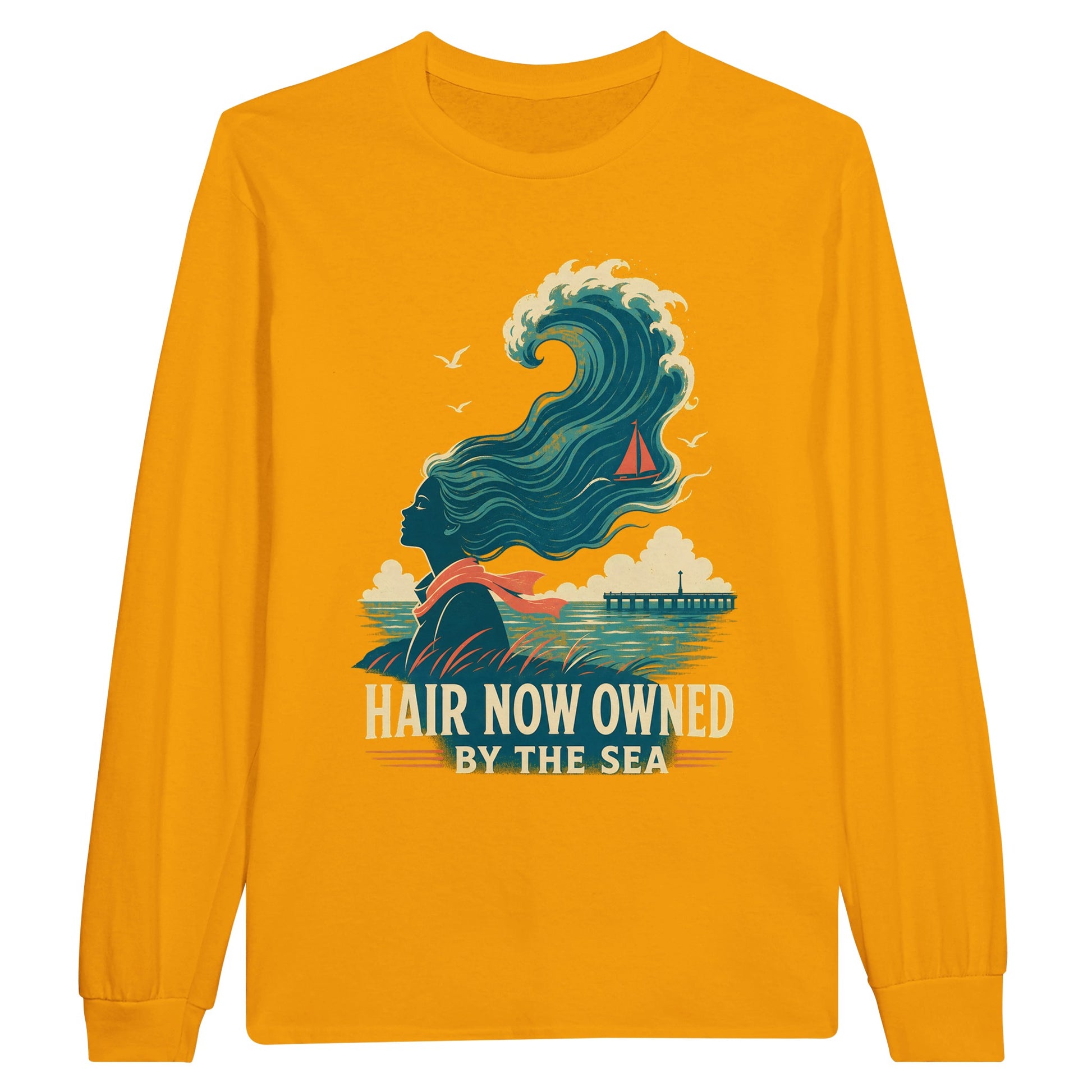 Hair Now Owned by the Sea Long-Sleeve T-shirt — product view 4