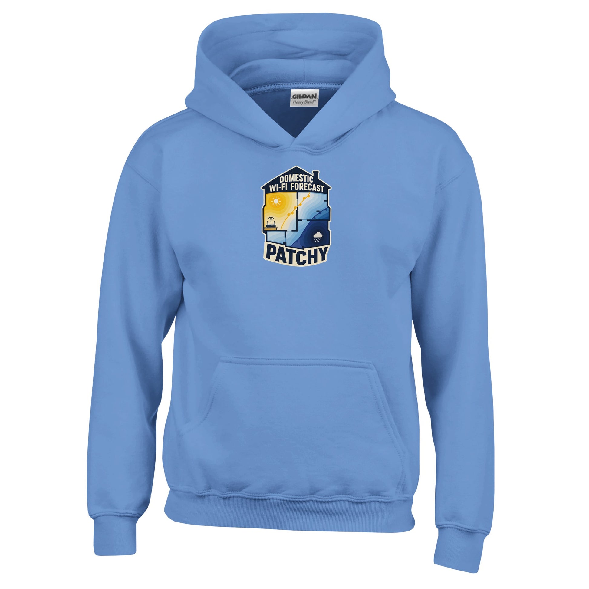 Domestic Wi-Fi Forecast Patchy Kids' Hoodie — product view 4