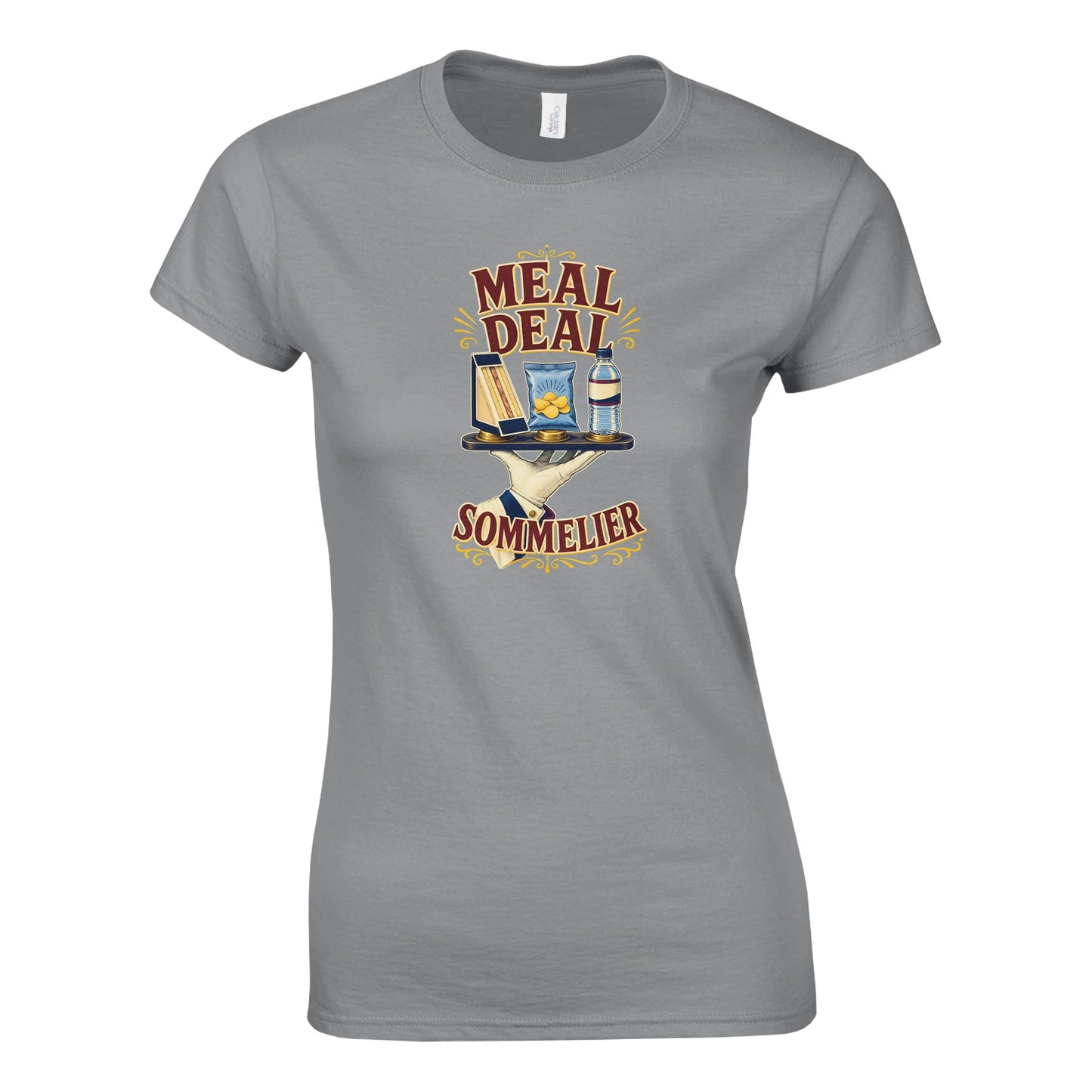 Meal Deal Sommelier British Lunch Design Women's T-shirt — product view 5