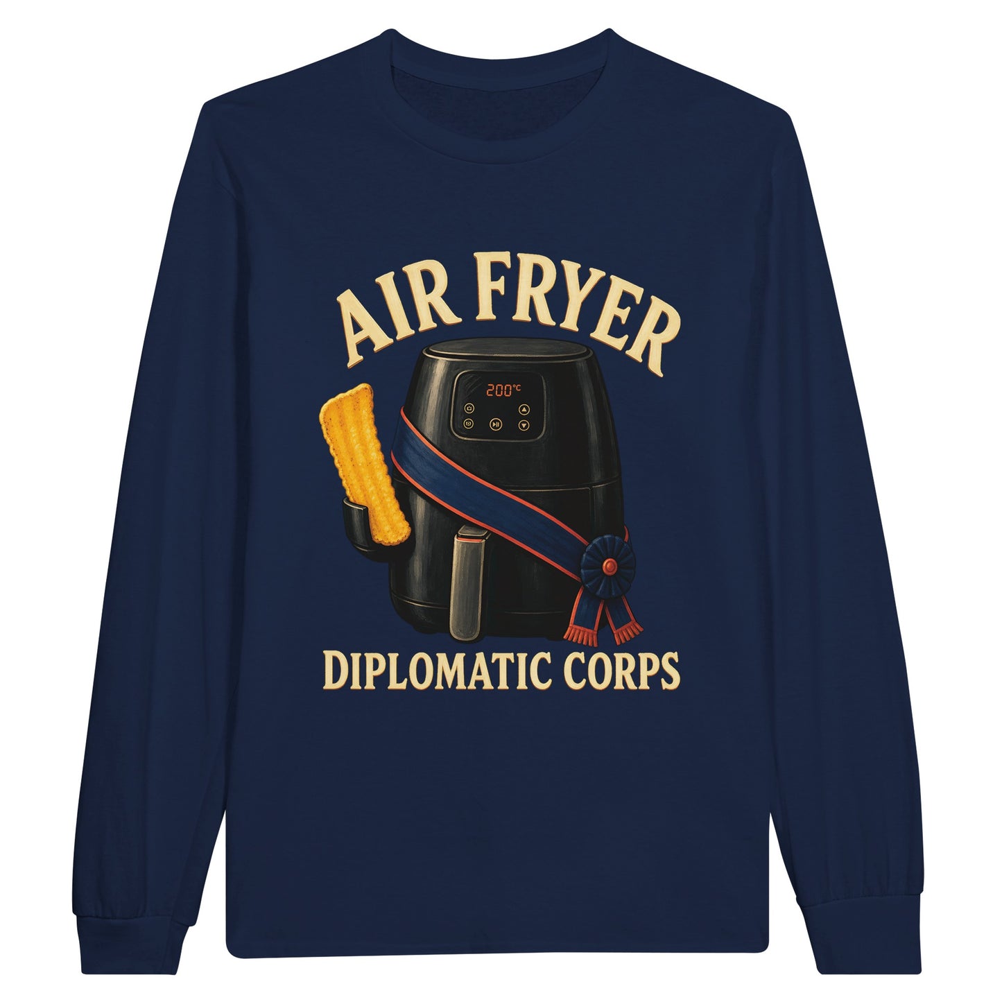 Air Fryer Diplomatic Corps Long-Sleeve T-shirt — product view 11