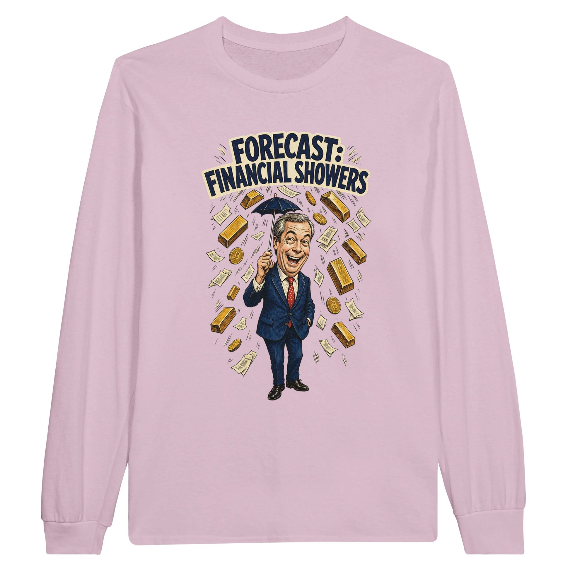 Forecast: Financial Showers Long-Sleeve T-shirt — product view 6