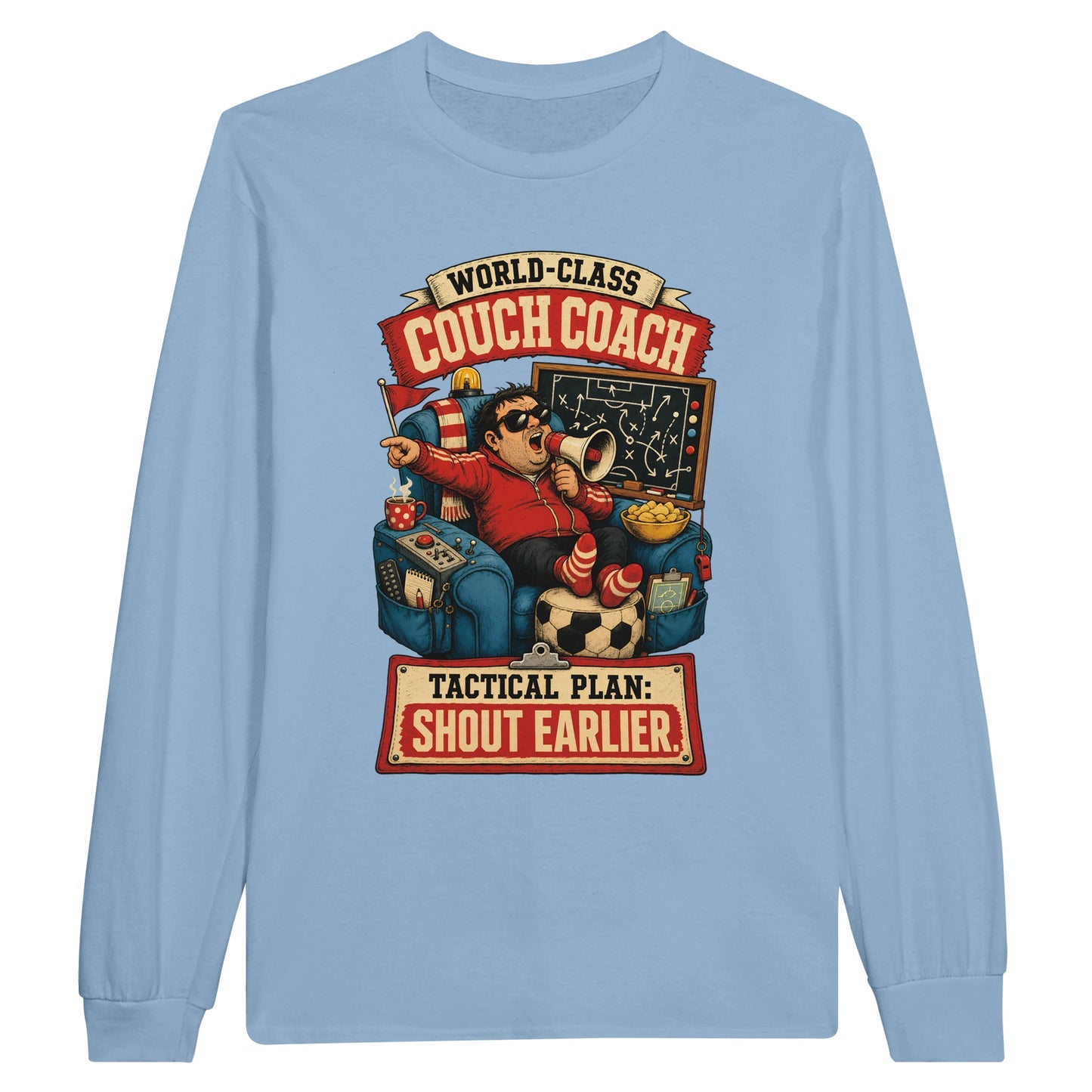 World-Class Couch Coach Long-Sleeve T-shirt — product view 8