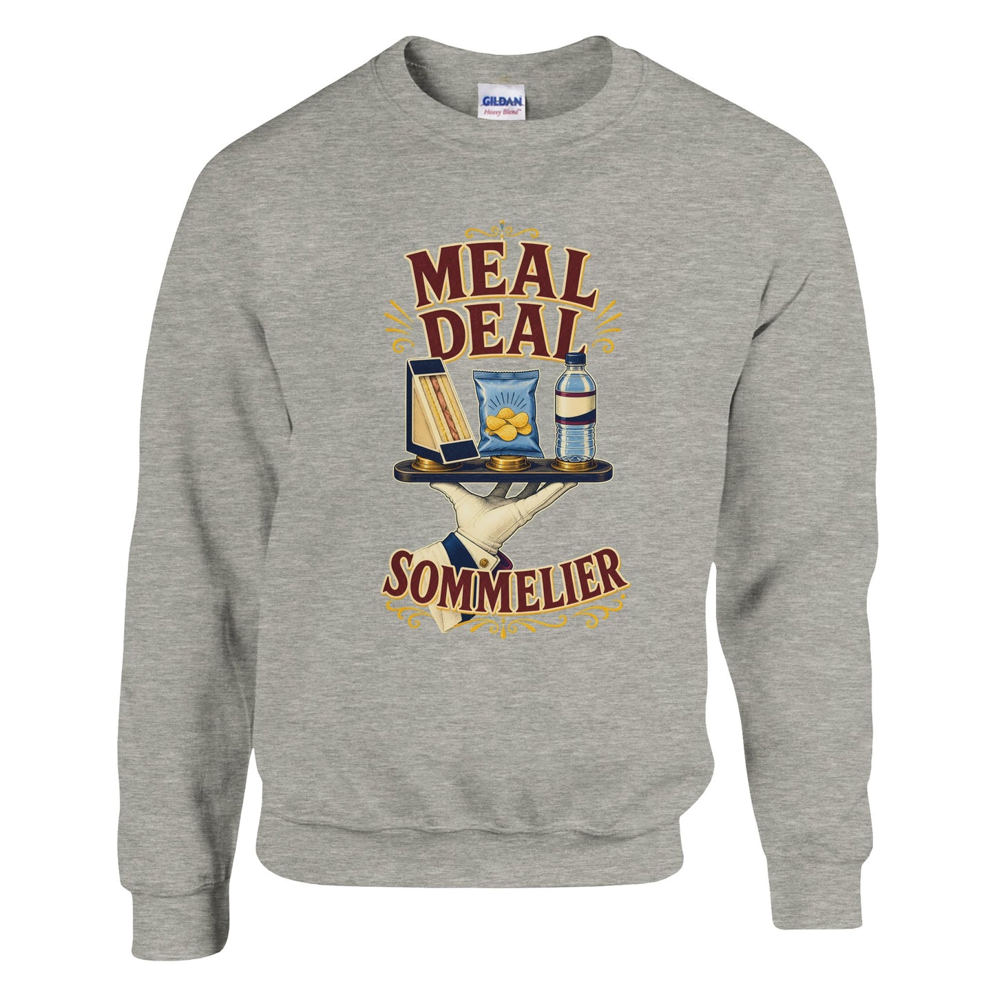 Meal Deal Sommelier British Lunch Design Sweatshirt — product view 16