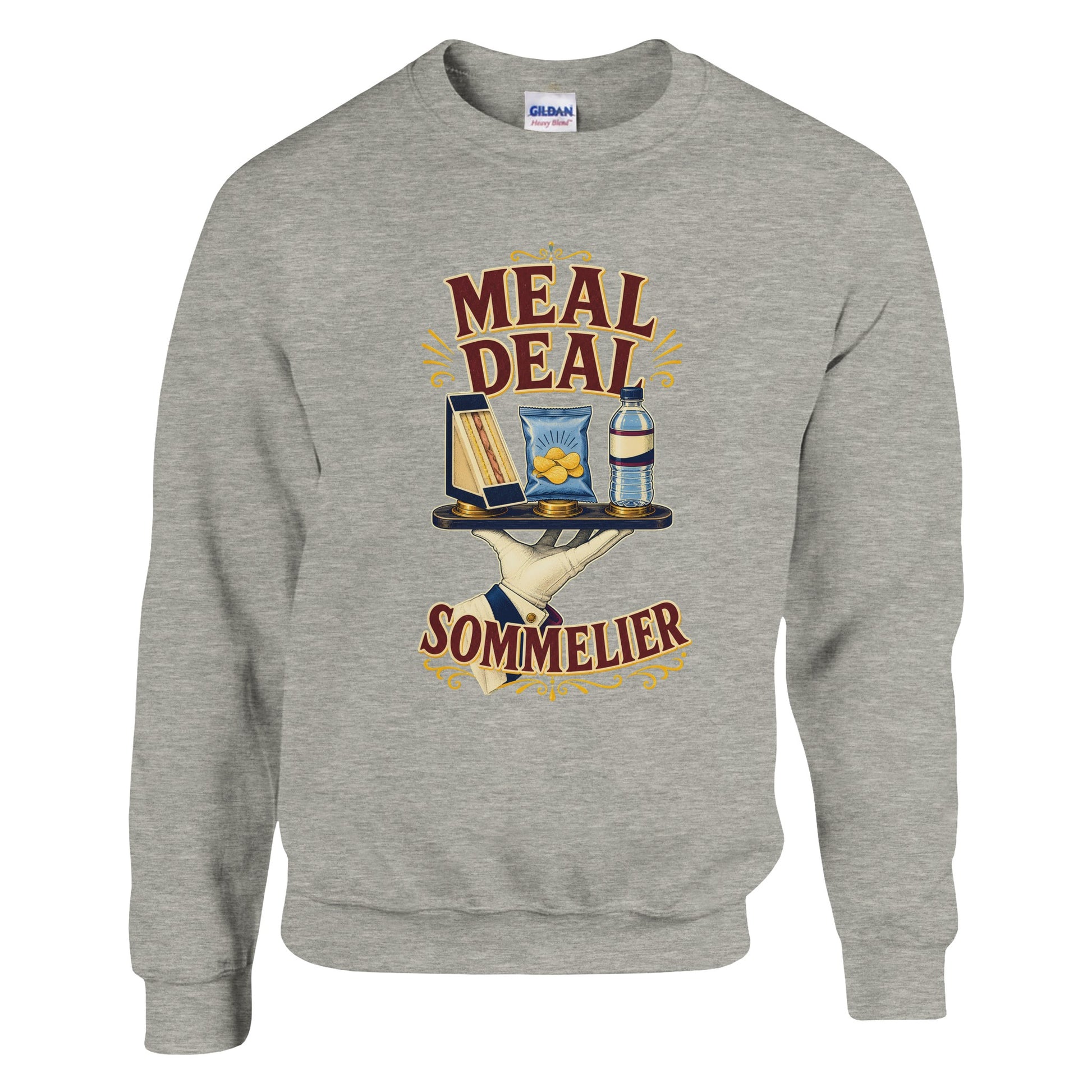 Meal Deal Sommelier British Lunch Design Sweatshirt — product view 16