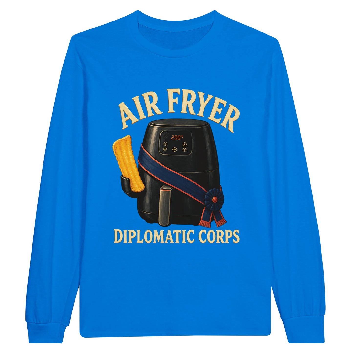 Air Fryer Diplomatic Corps Long-Sleeve T-shirt — product view 3