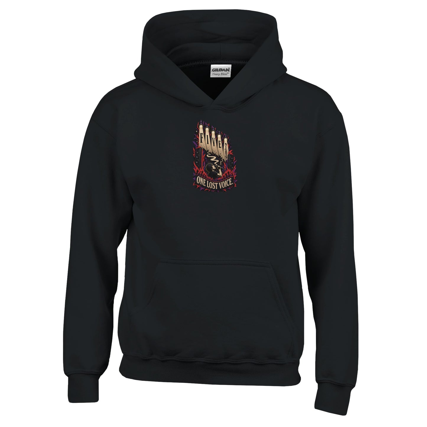 Five Nights, One Lost Voice Kids' Hoodie — product view 3