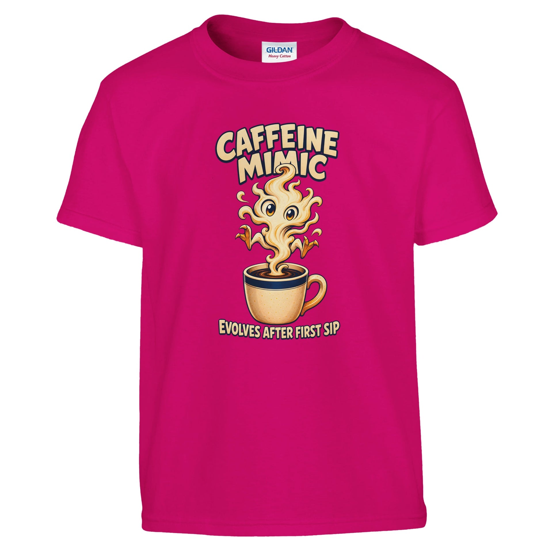 Caffeine Mimic – Evolves After First Sip Kids' T-shirt — product view 11