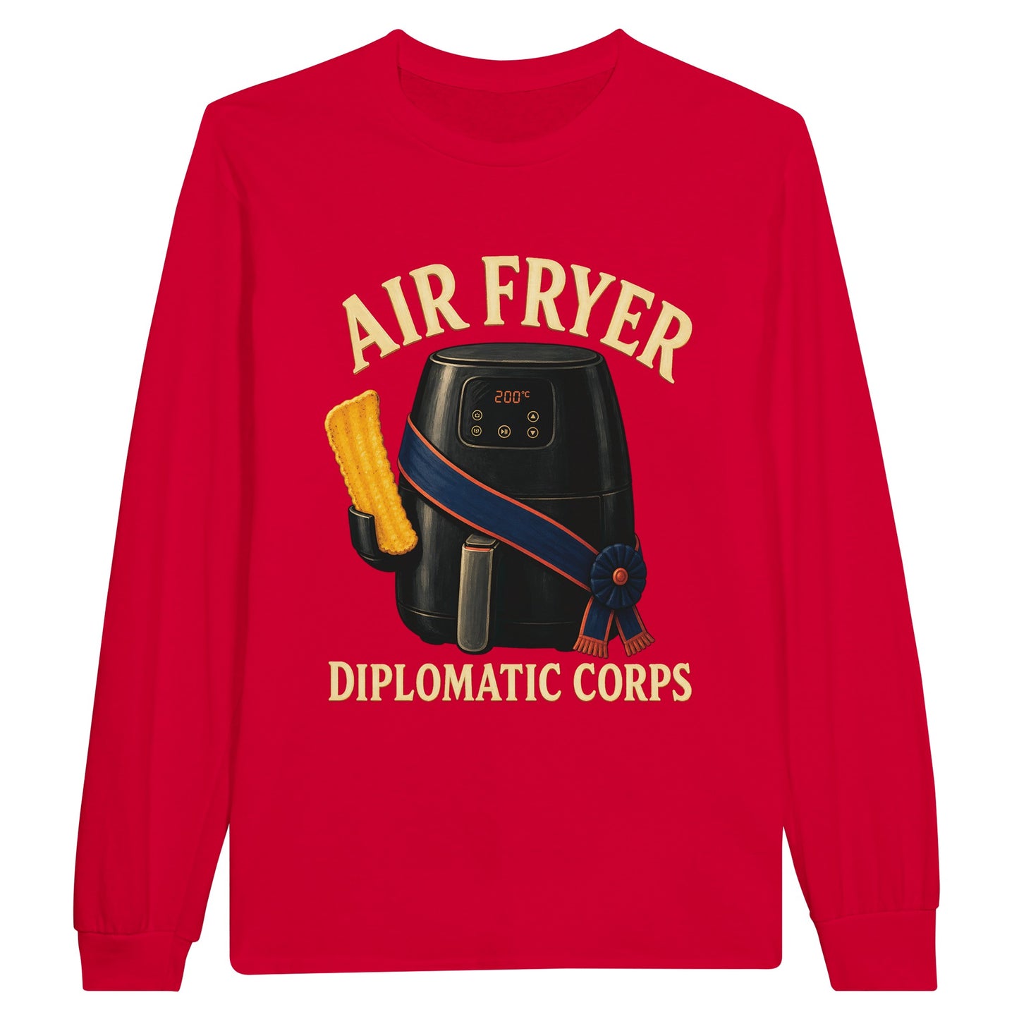 Air Fryer Diplomatic Corps Long-Sleeve T-shirt — product view 9