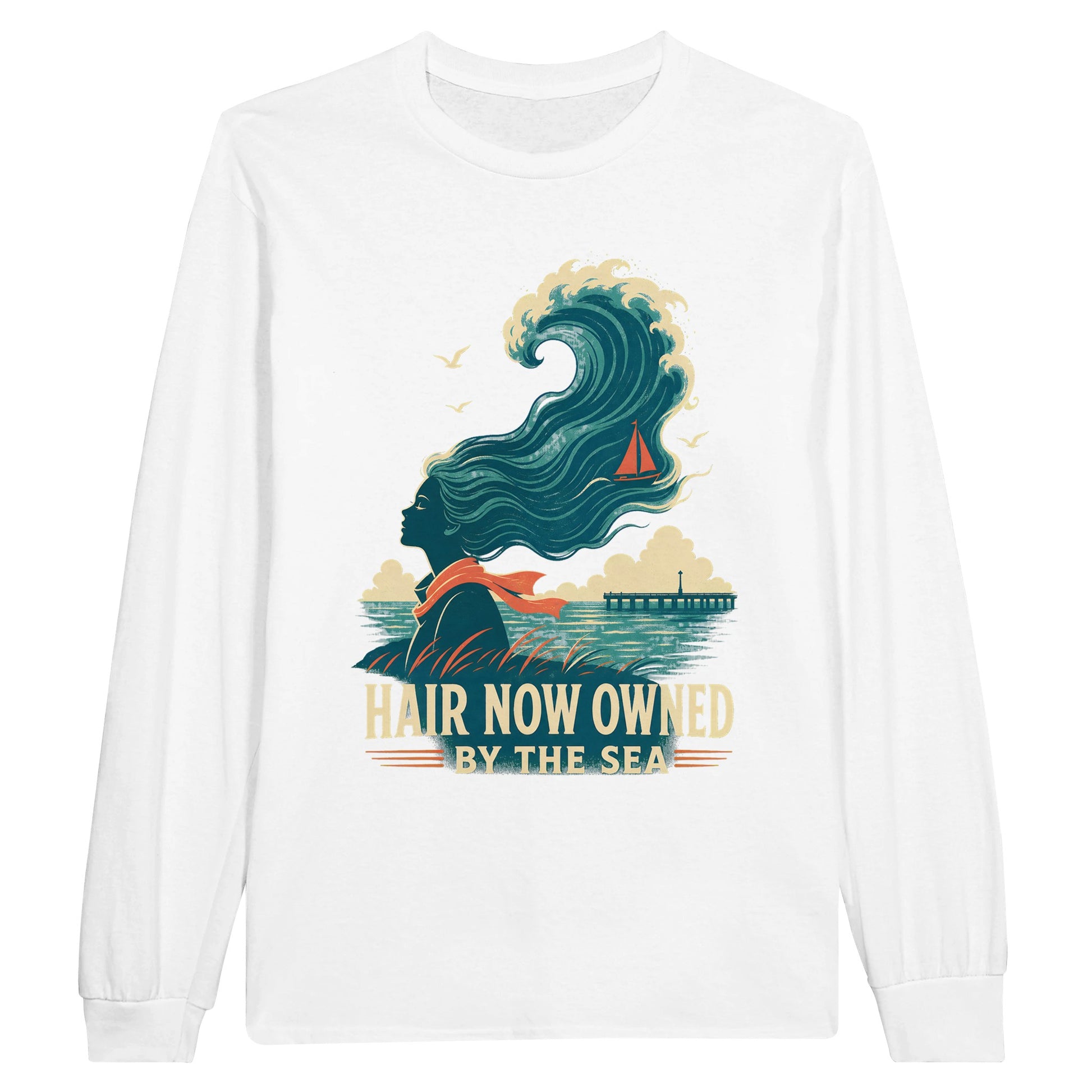 Hair Now Owned by the Sea Long-Sleeve T-shirt — product view 1